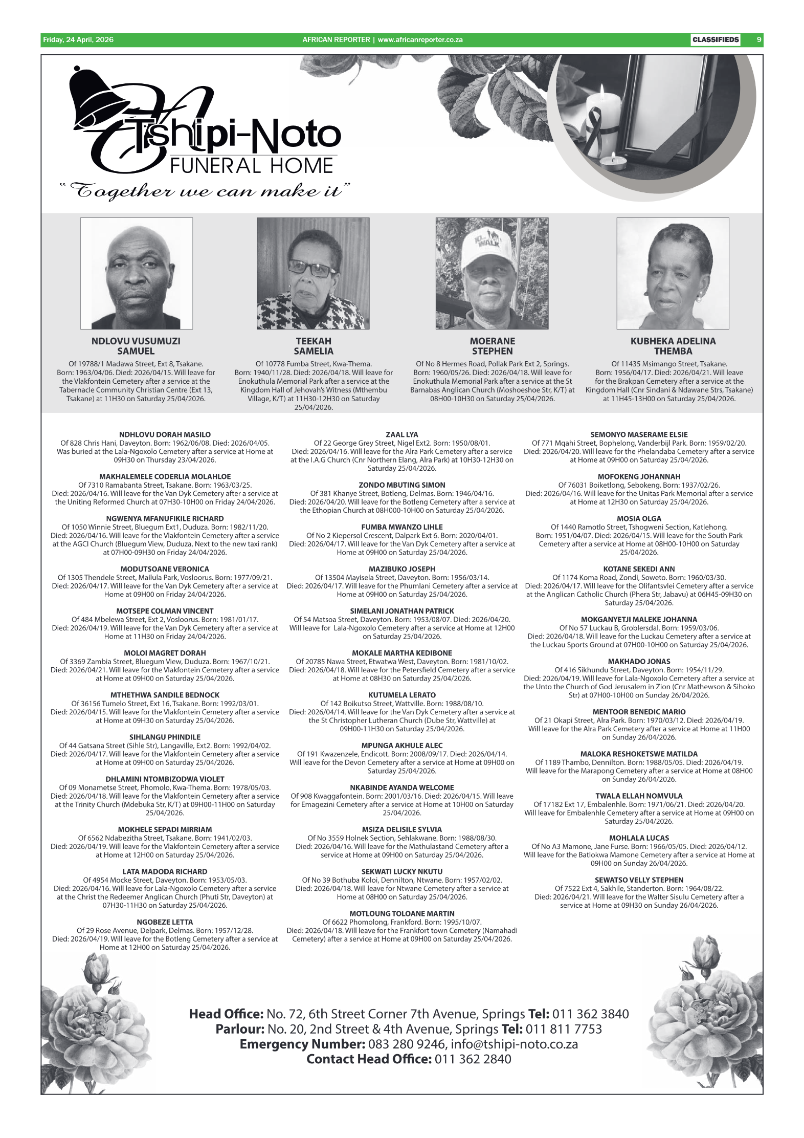 African Reporter 24 April 2026 page 9