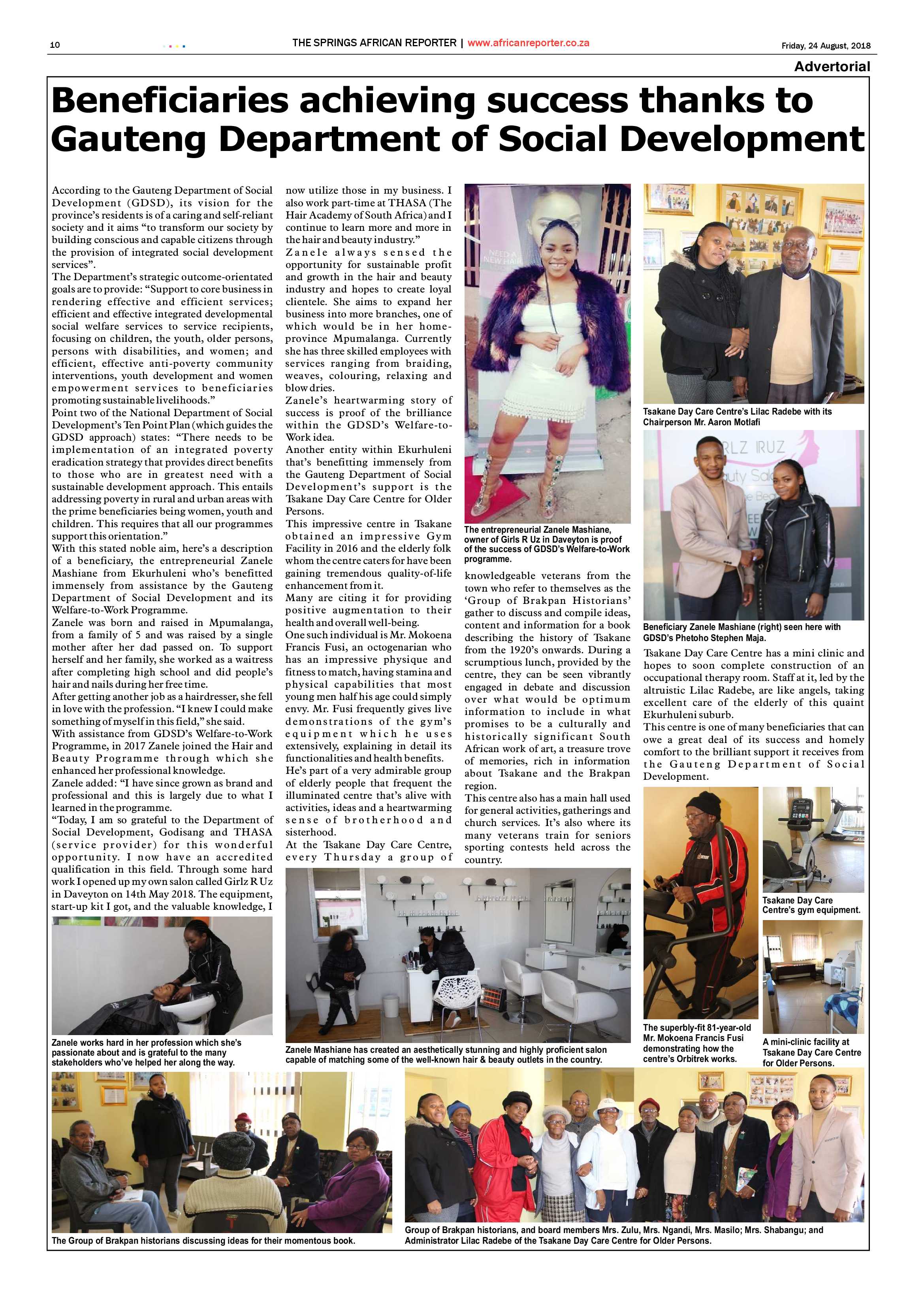 African Reporter 24 August 2018 page 10