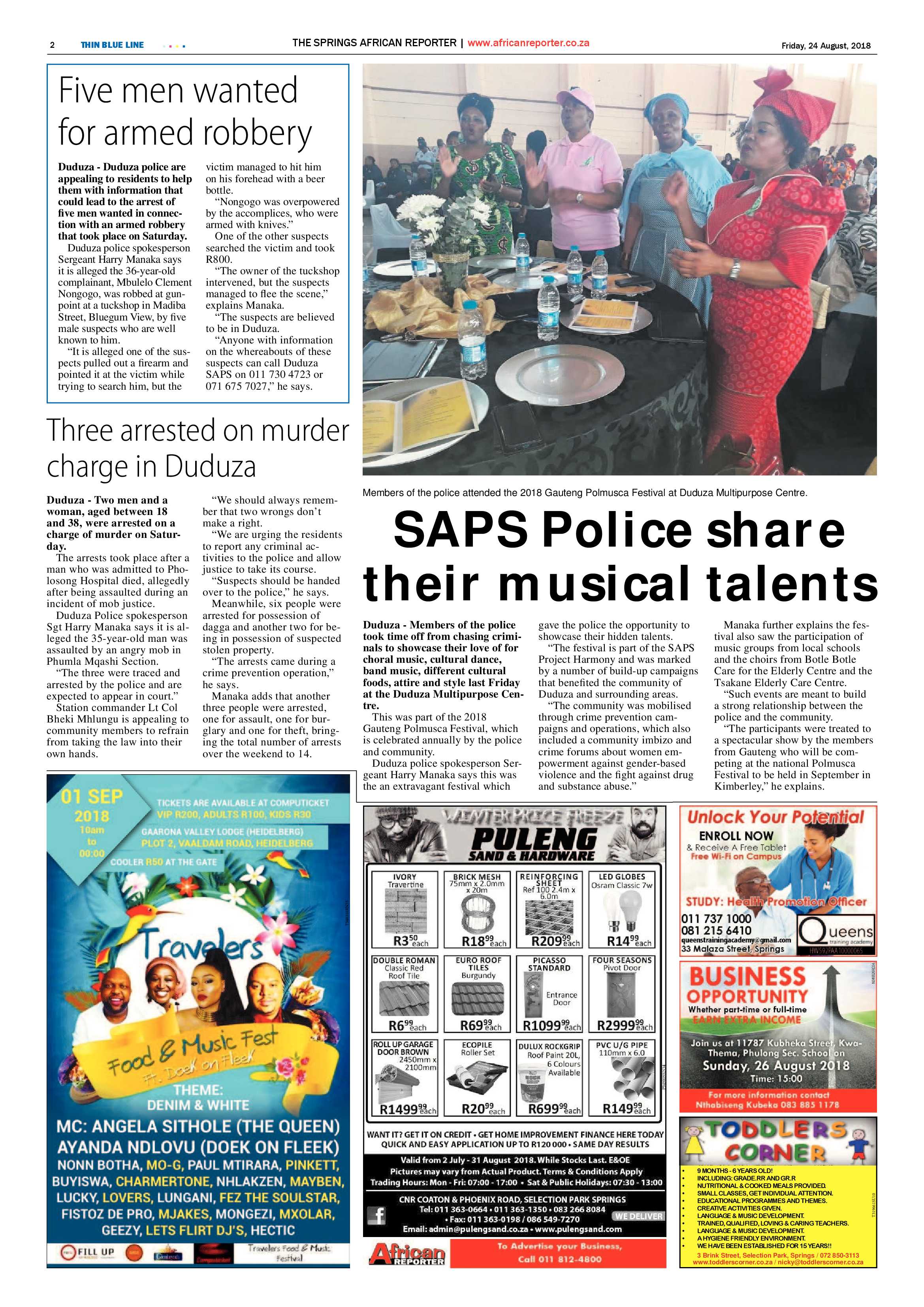 African Reporter 24 August 2018 page 2