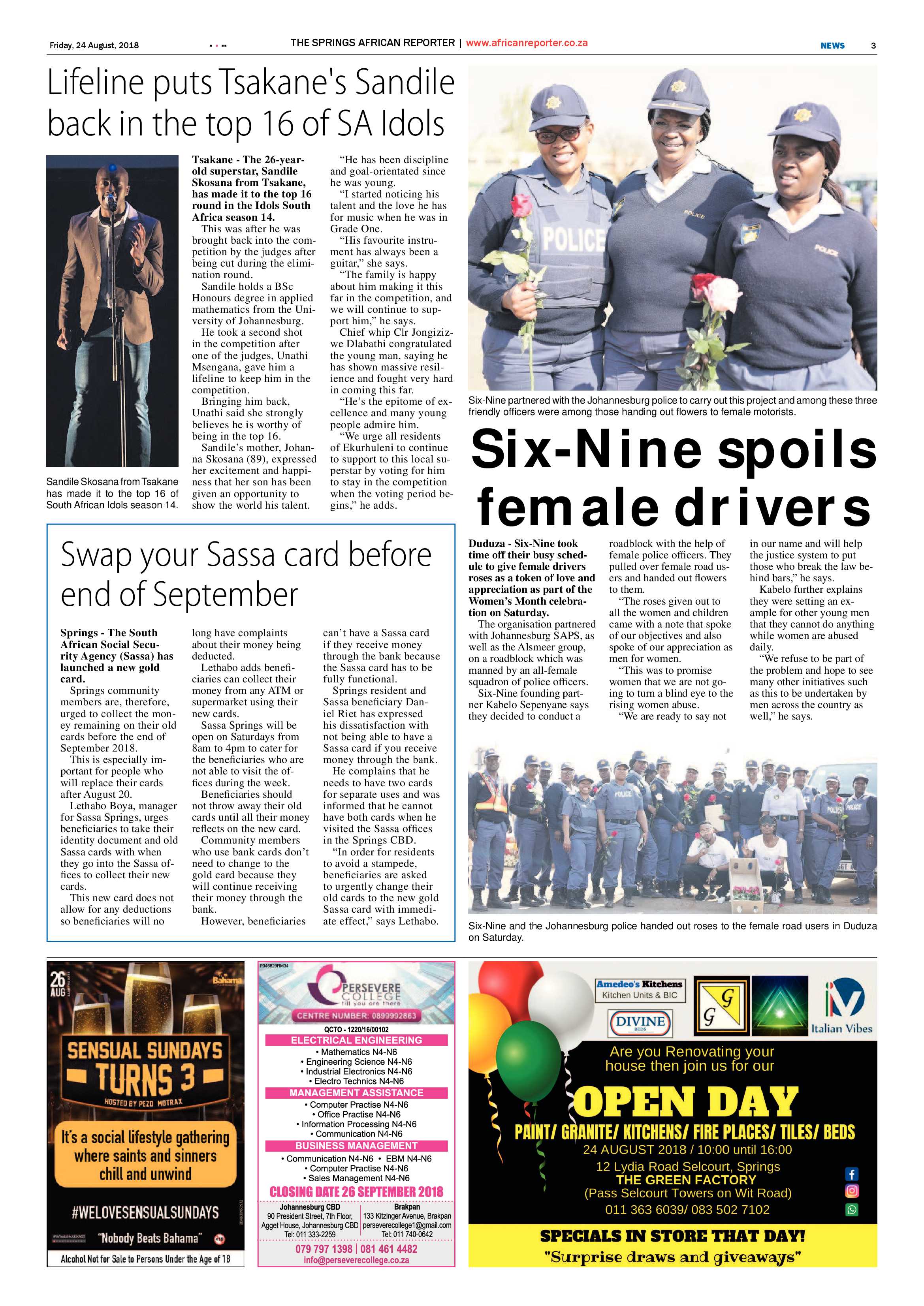 African Reporter 24 August 2018 page 3