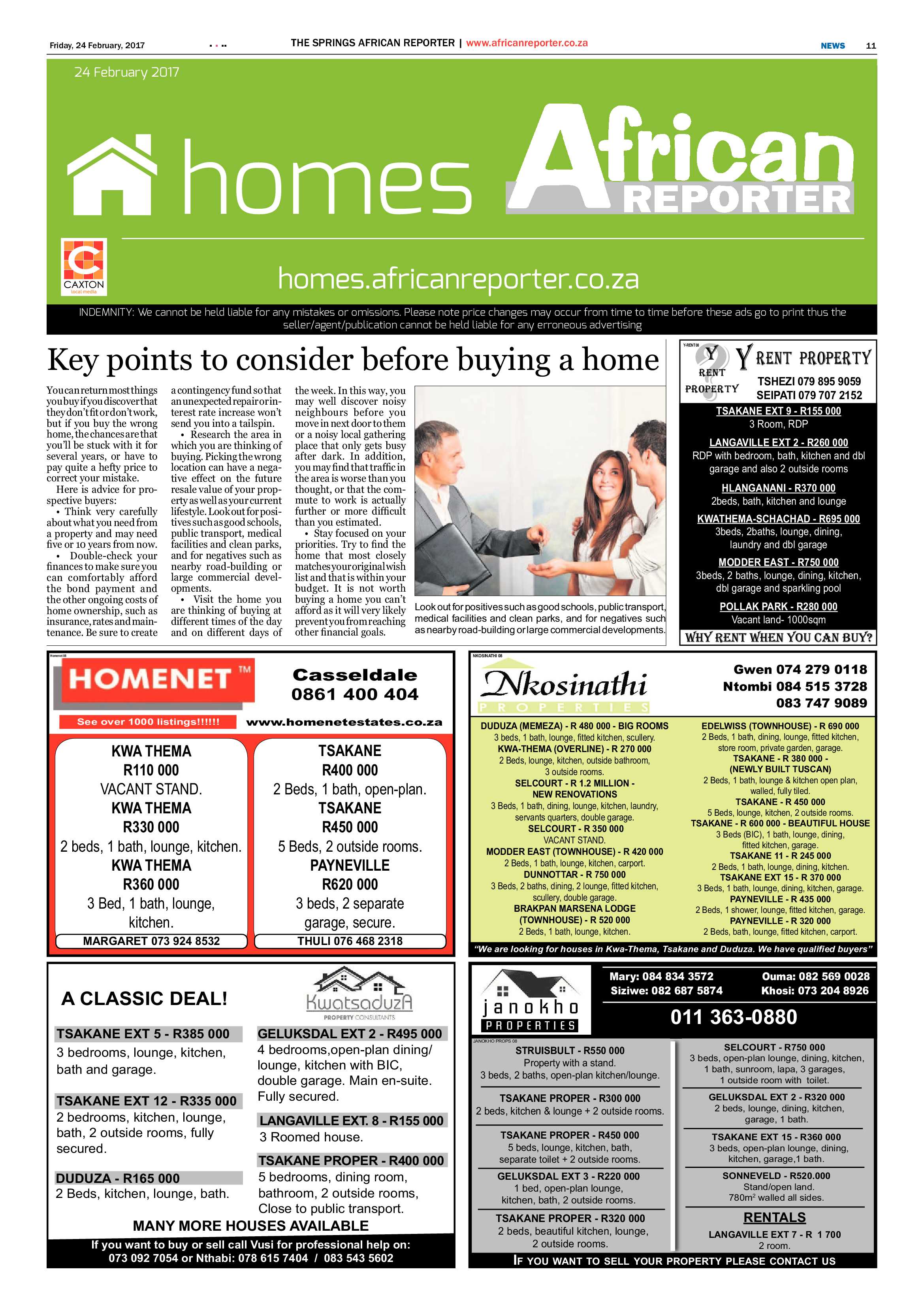 African Reporter 24 February 2017 page 11