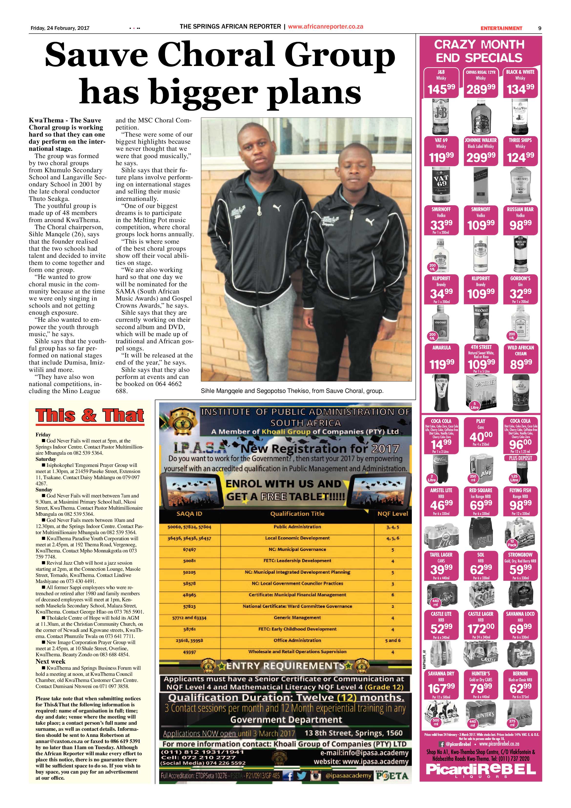 African Reporter 24 February 2017 page 9
