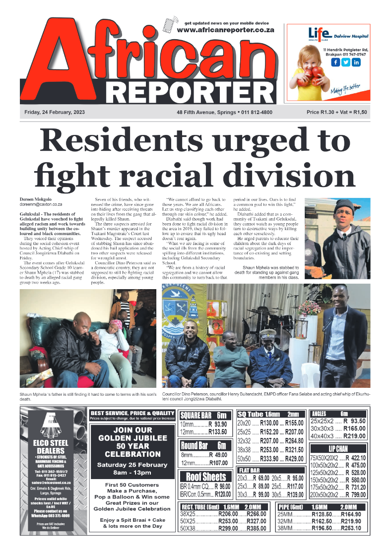 African Reporter 24 February 2023 page 1