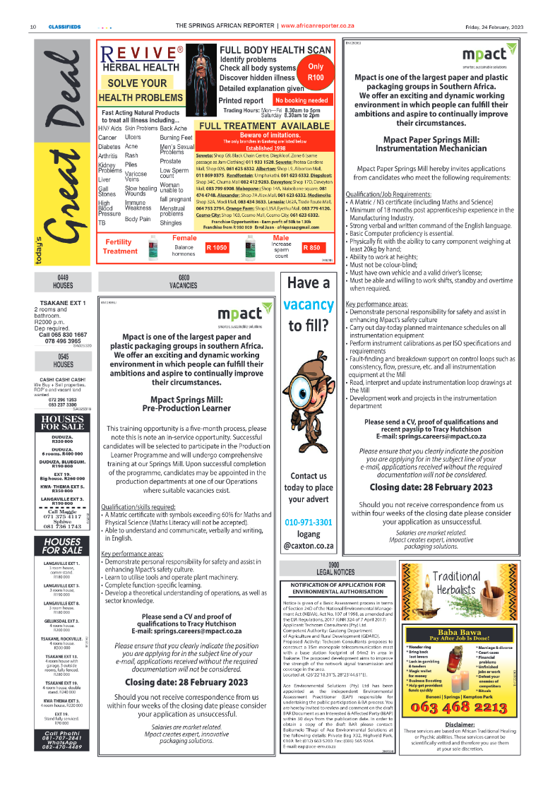 African Reporter 24 February 2023 page 10
