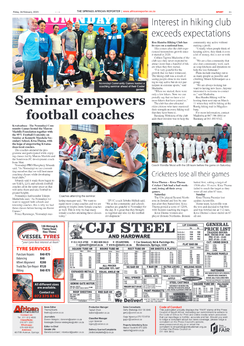 African Reporter 24 February 2023 page 11
