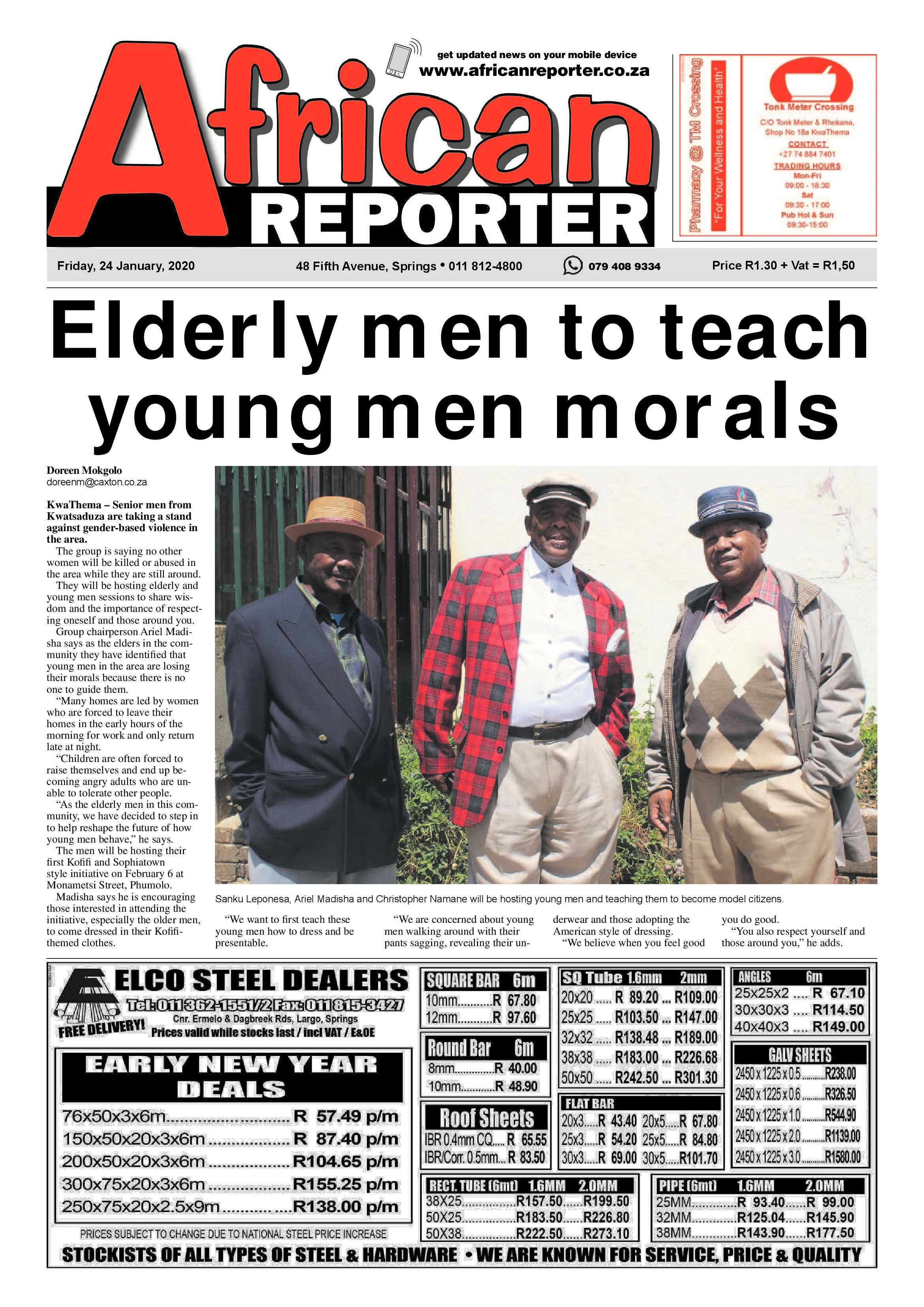 African Reporter 24 January 2020 page 1