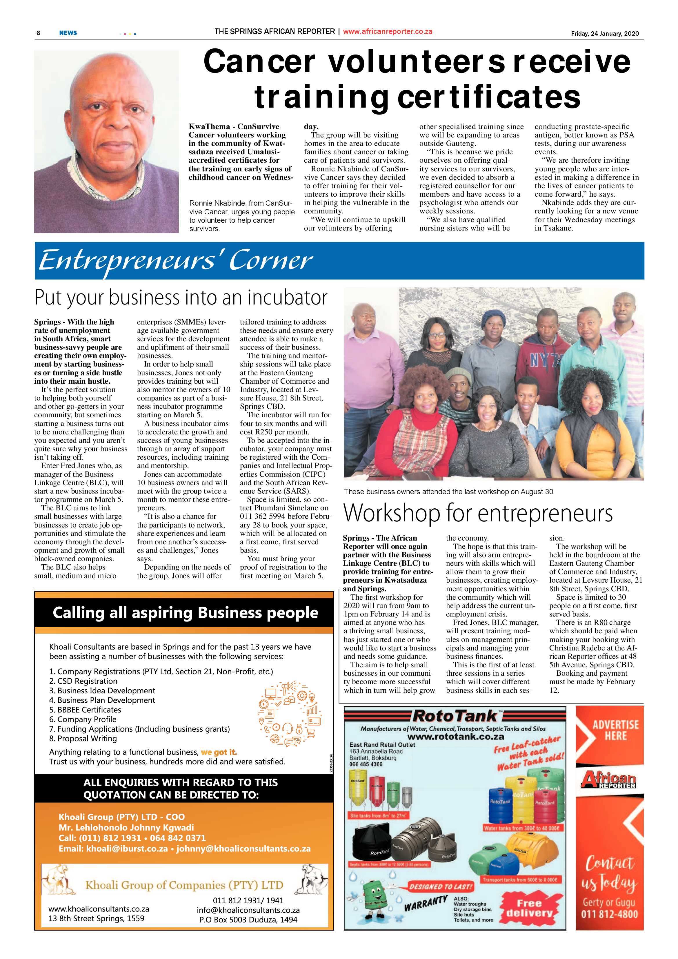 African Reporter 24 January 2020 page 6