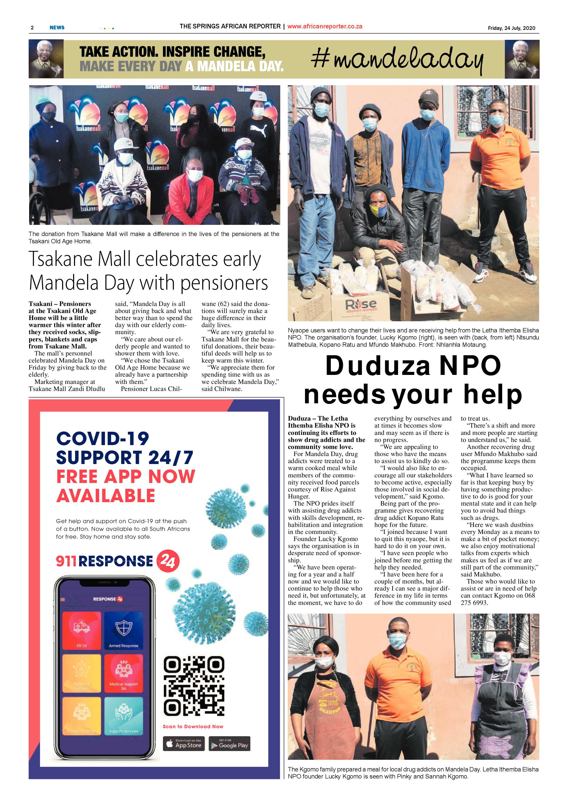 African Reporter 24 July 2020 page 2