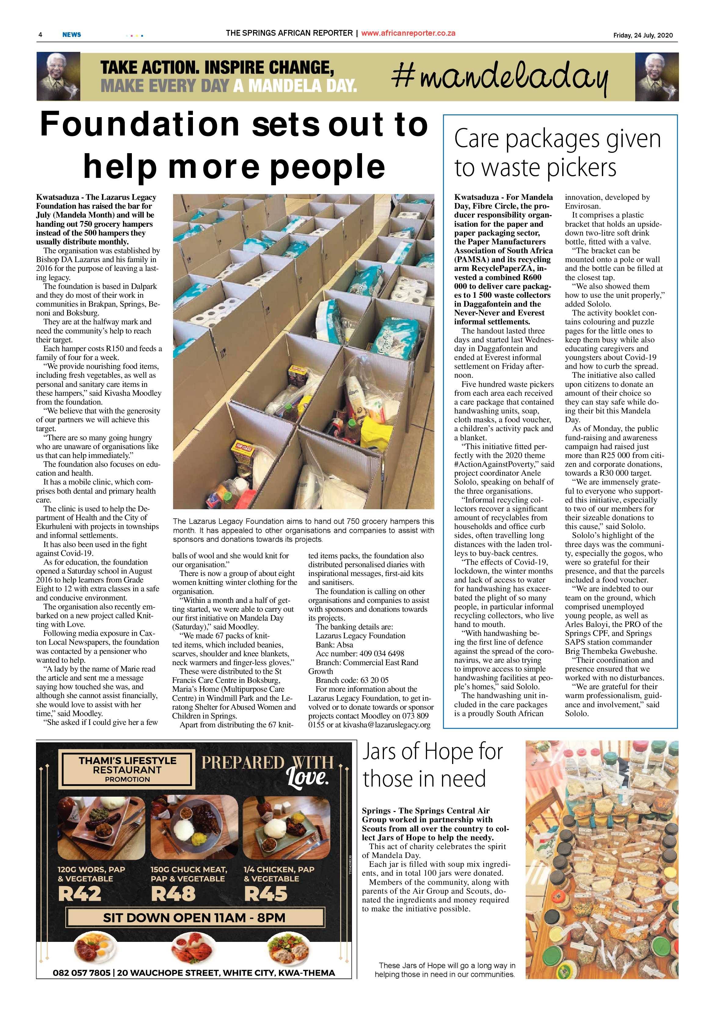 African Reporter 24 July 2020 page 4