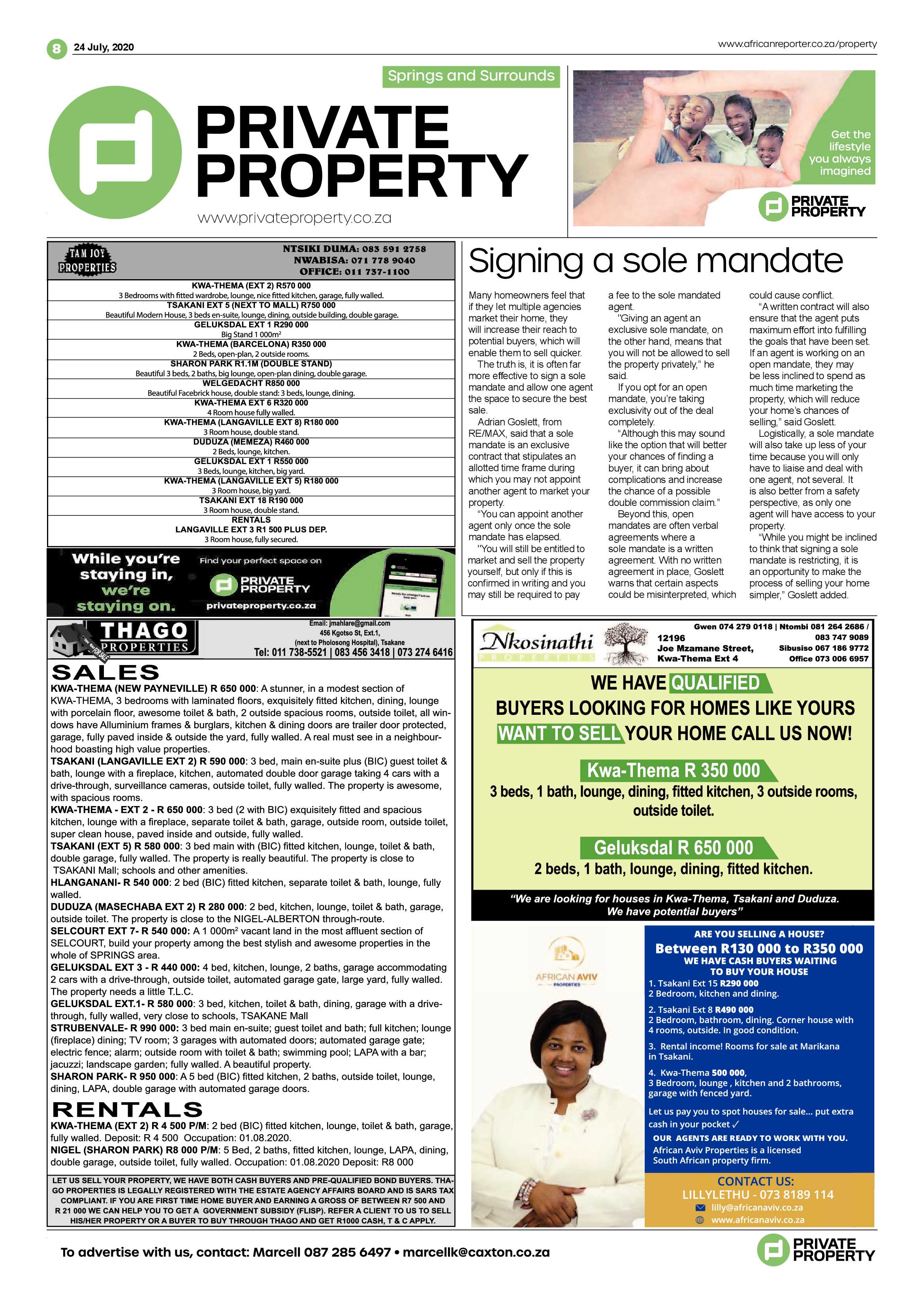 African Reporter 24 July 2020 page 8