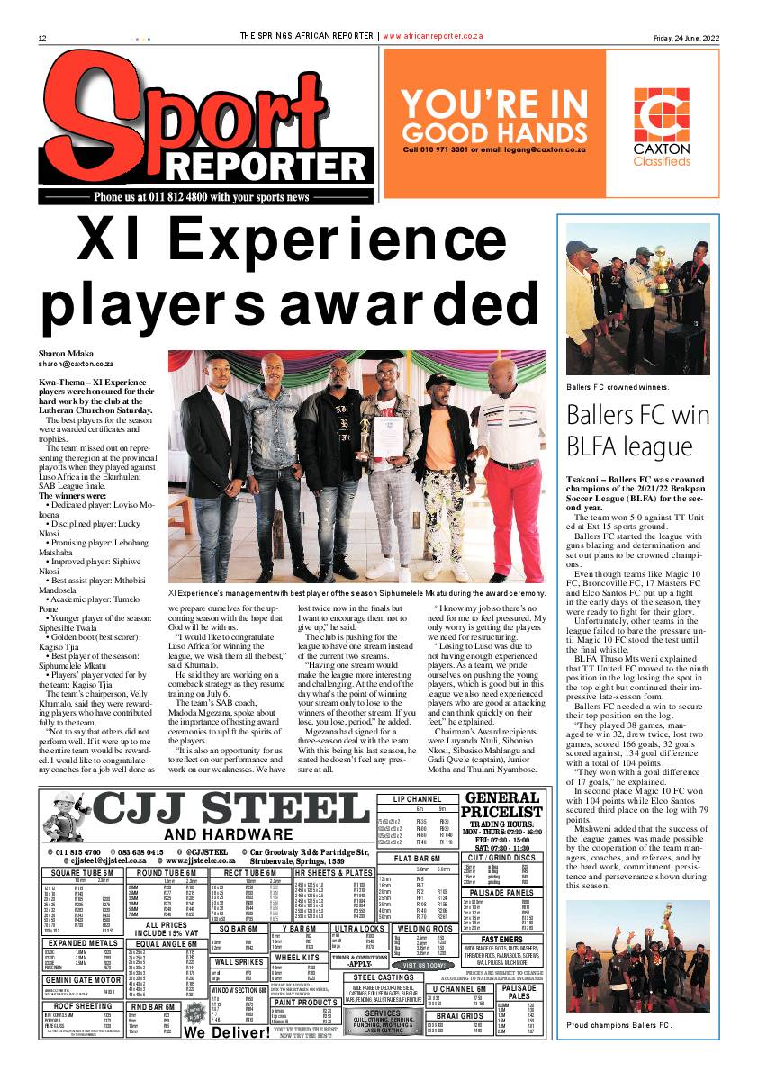 African Reporter 24 June 2022 page 12