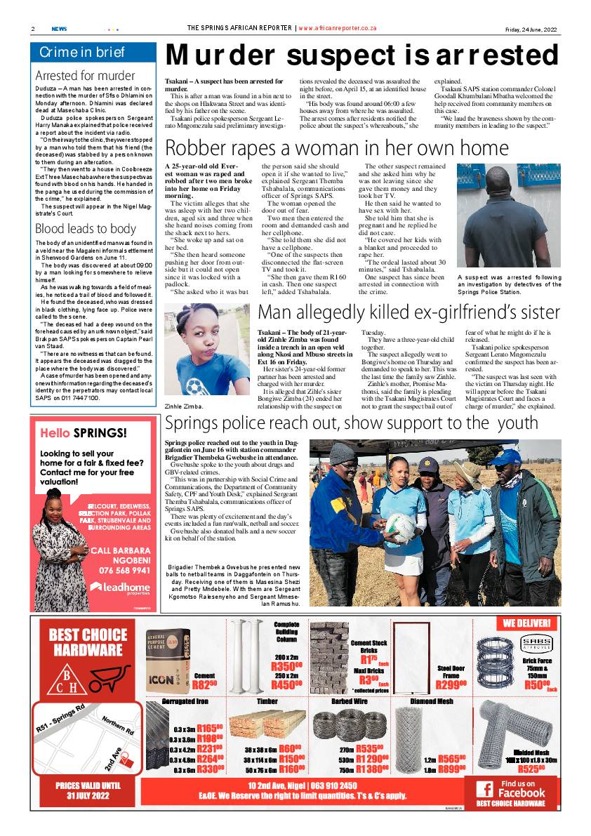 African Reporter 24 June 2022 page 2