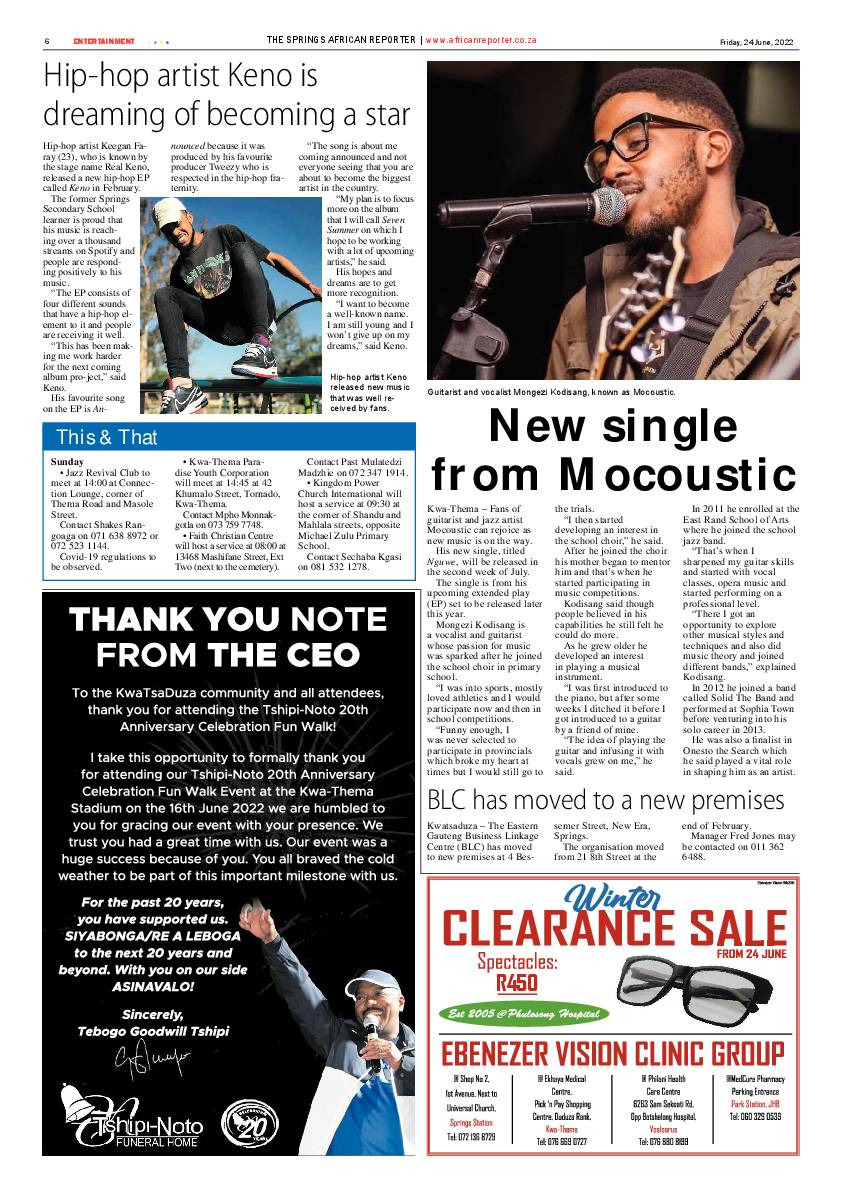 African Reporter 24 June 2022 page 6