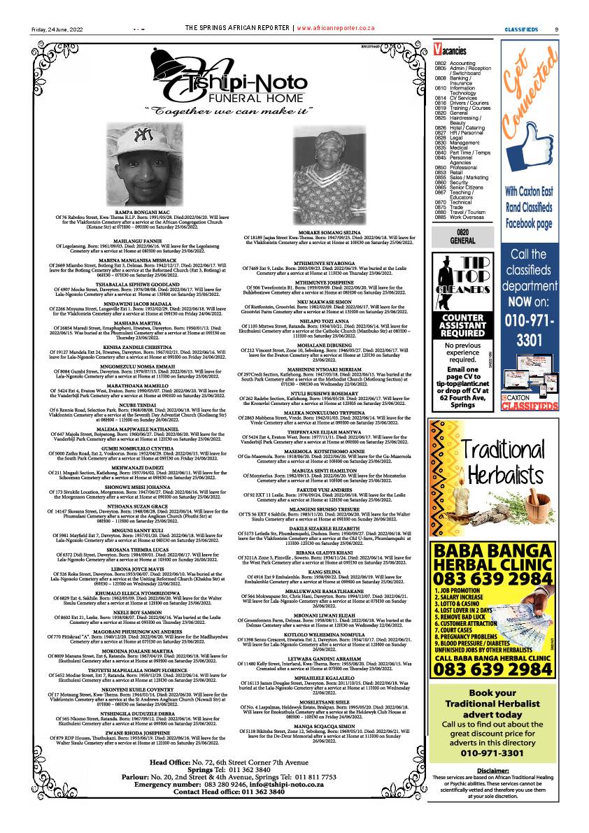 African Reporter 24 June 2022 page 9