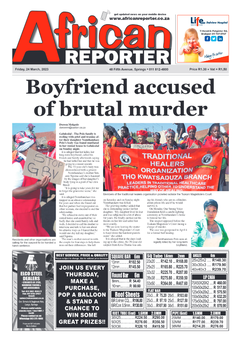 African Reporter 24 March 2023 page 1