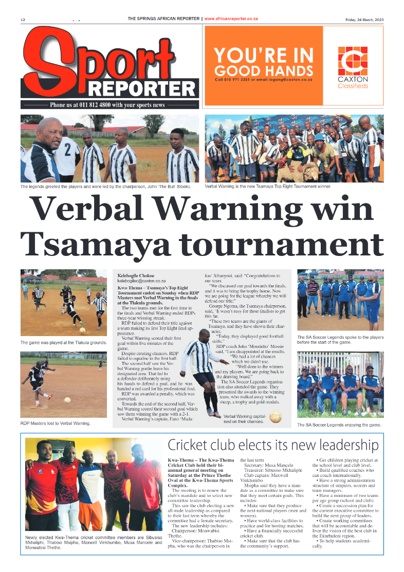 African Reporter 24 March 2023 page 12