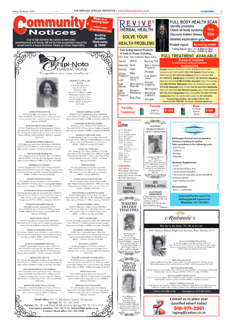 African Reporter 24 March 2023 page 9
