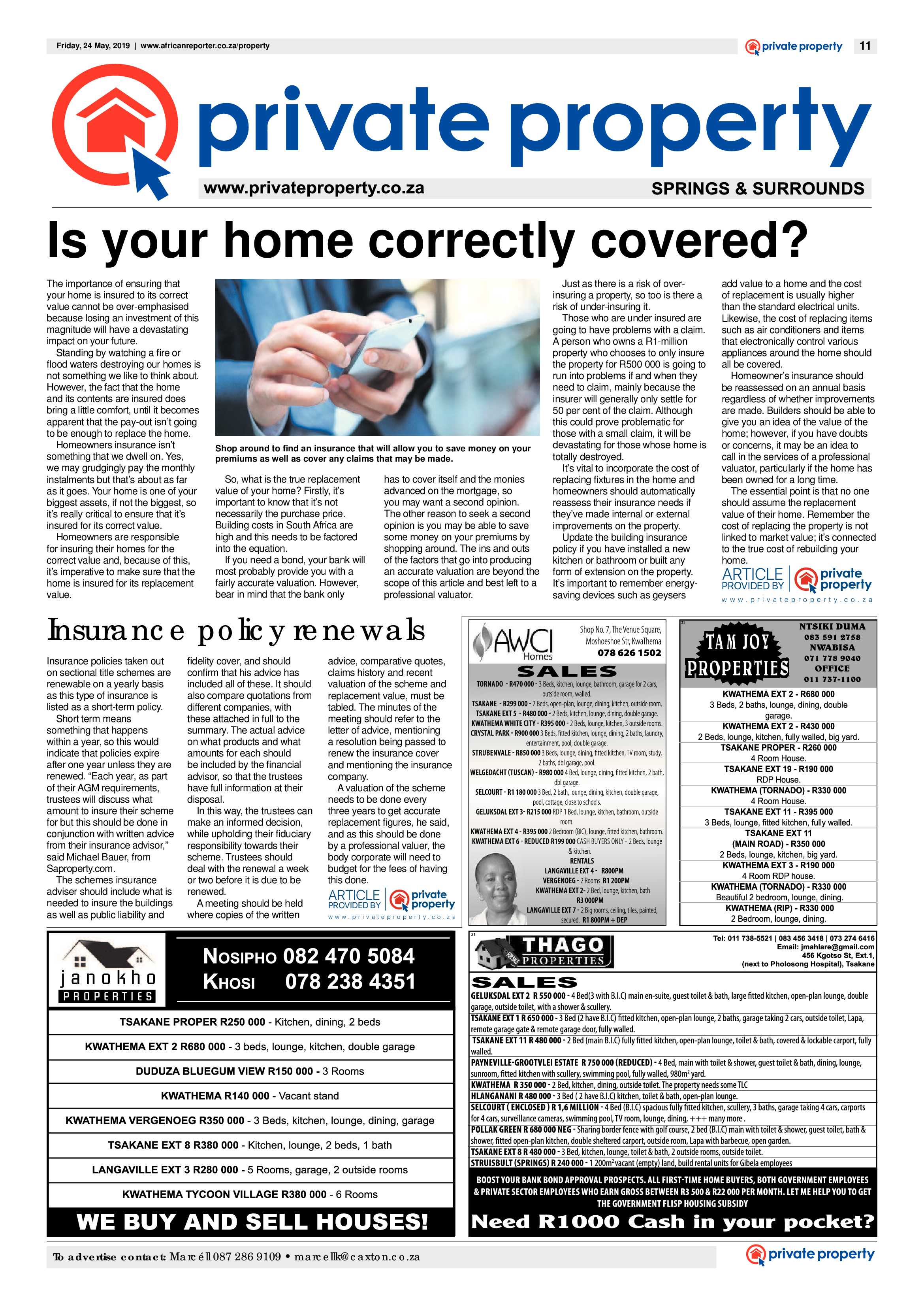 African Reporter 24 May 2019 page 11