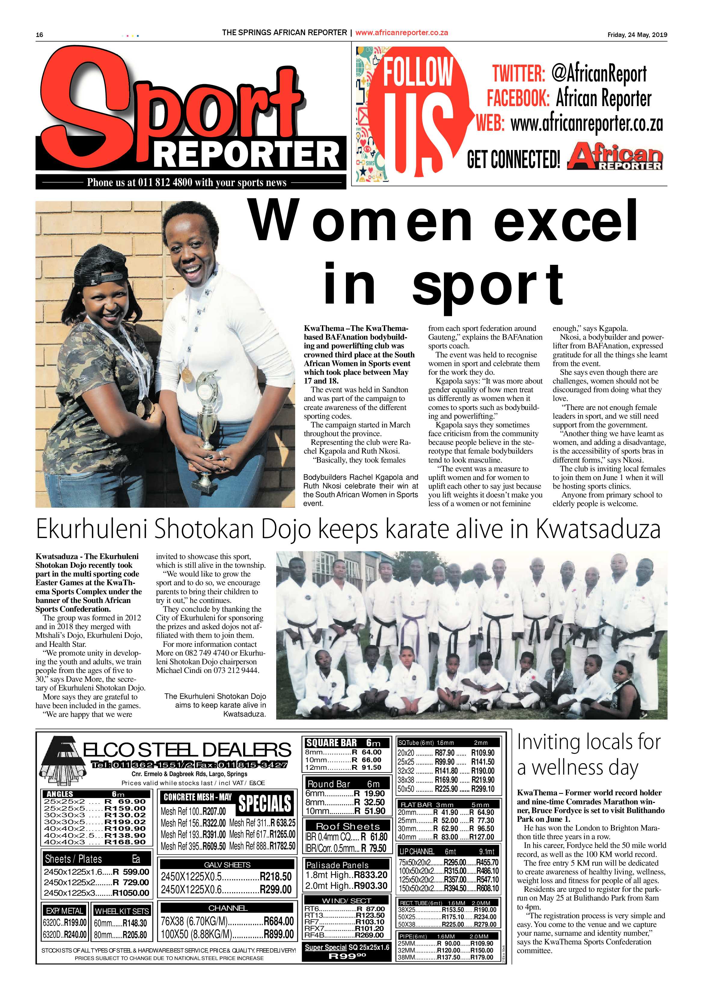 African Reporter 24 May 2019 page 16