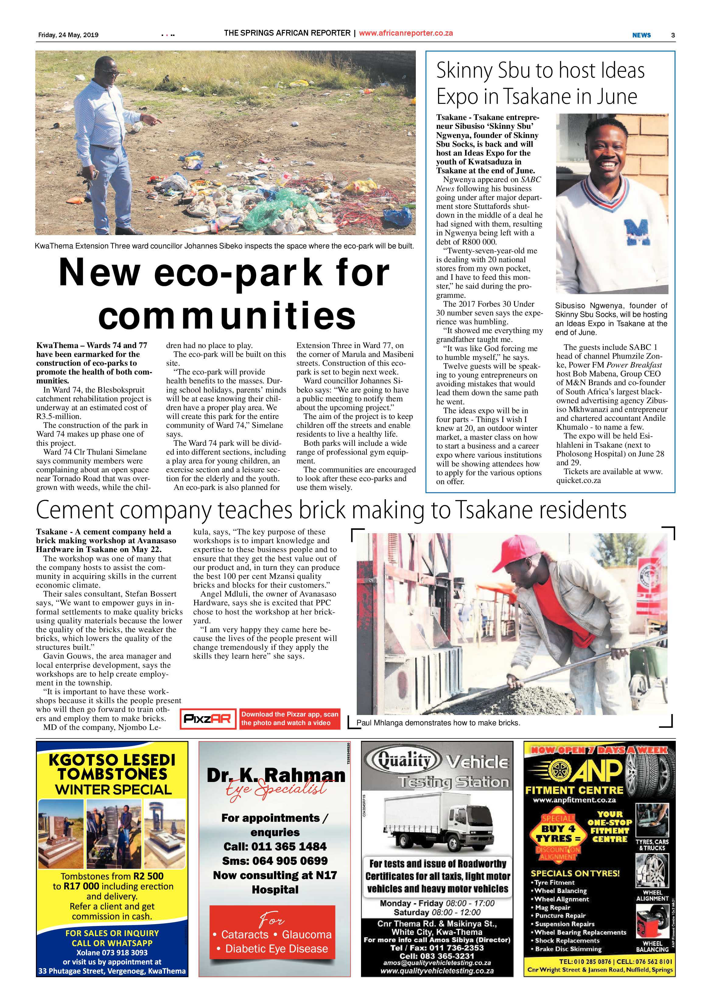 African Reporter 24 May 2019 page 3