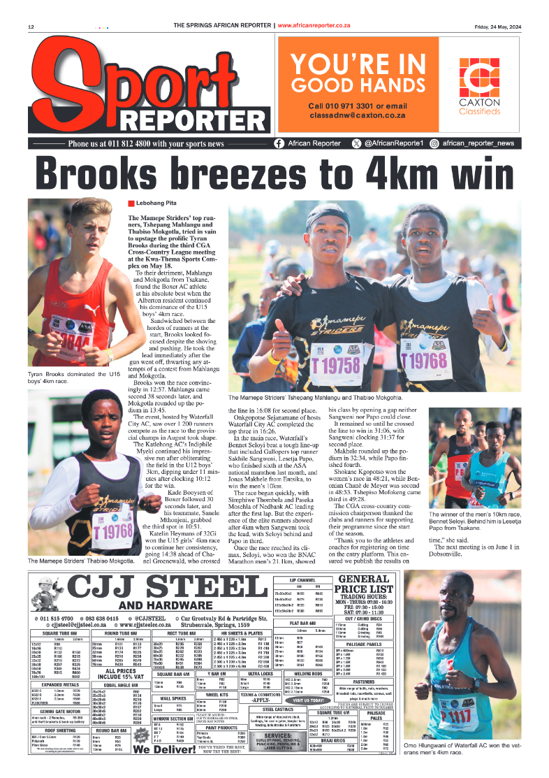 African Reporter 24 May 2024 page 12