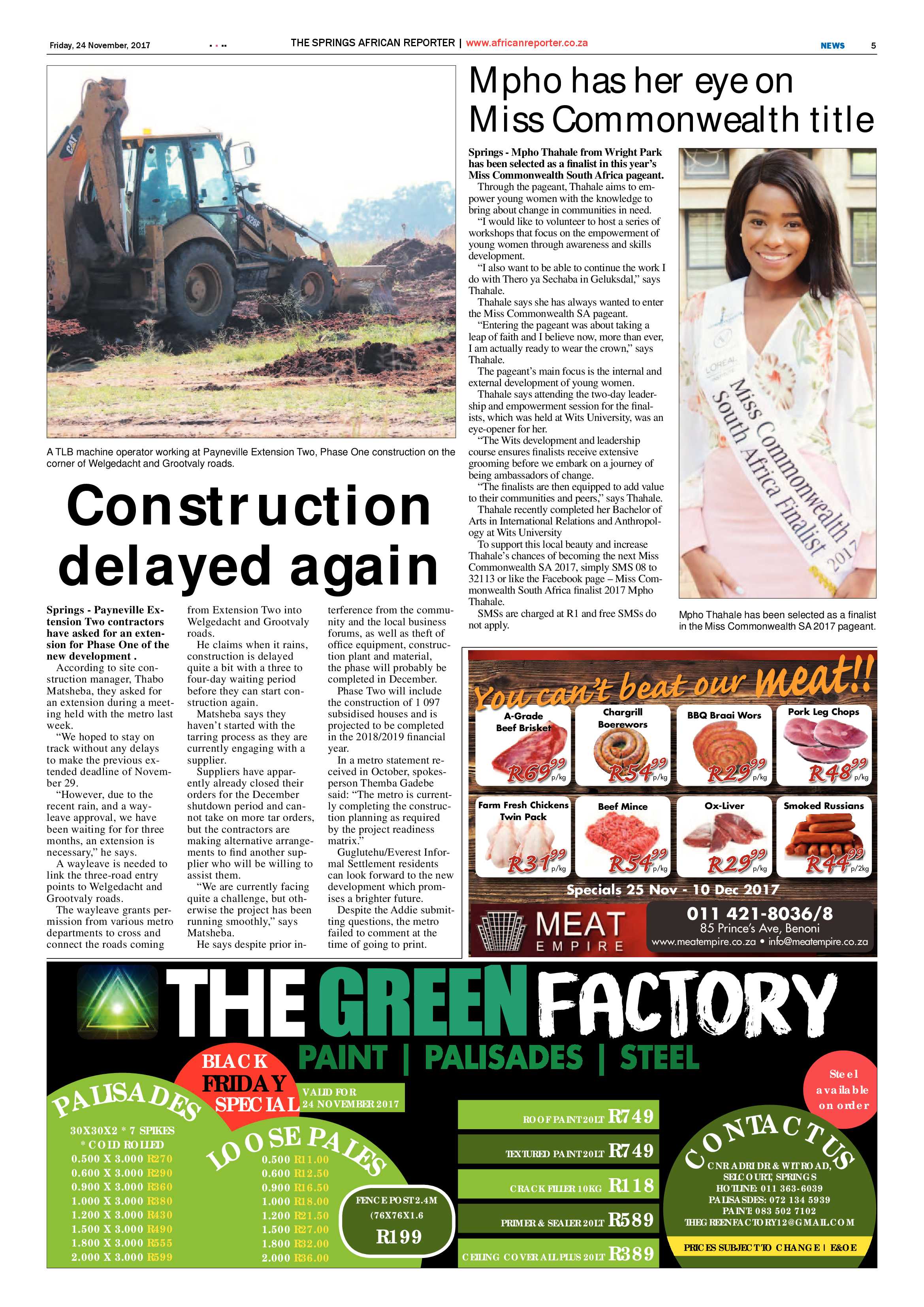 African Reporter 24 November 2017 page 5