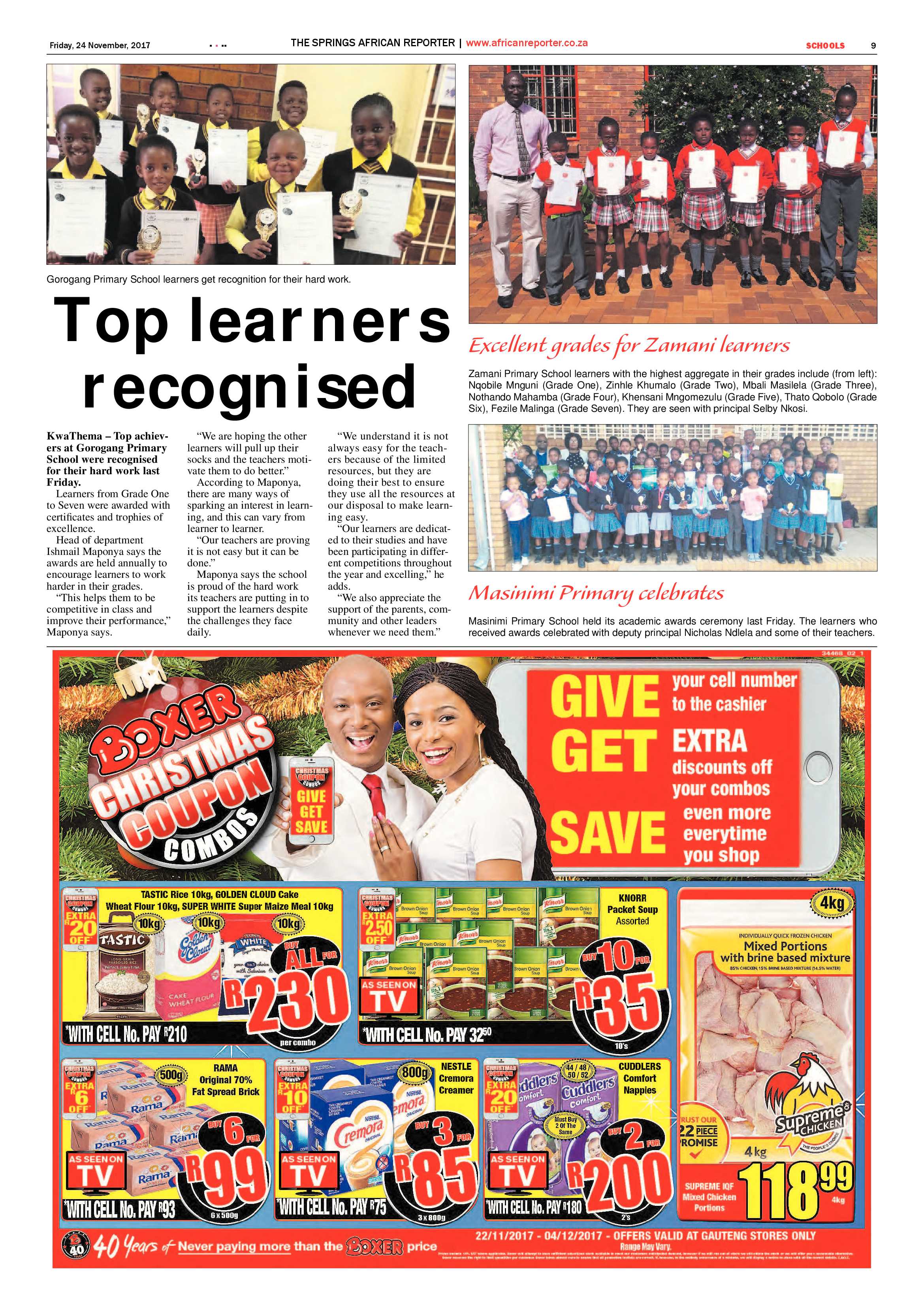 African Reporter 24 November 2017 page 9