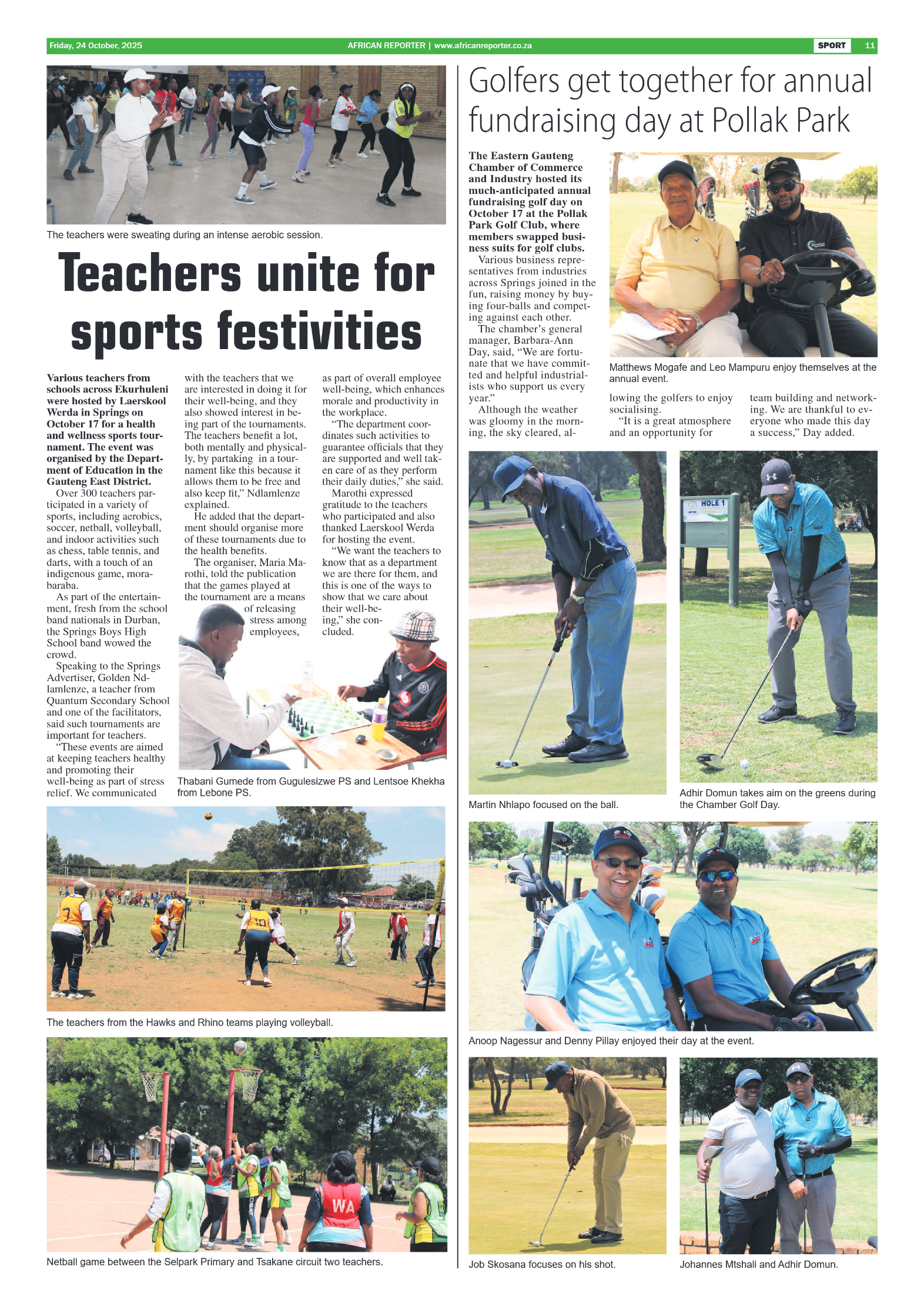 African Reporter 24 October 2025 page 11