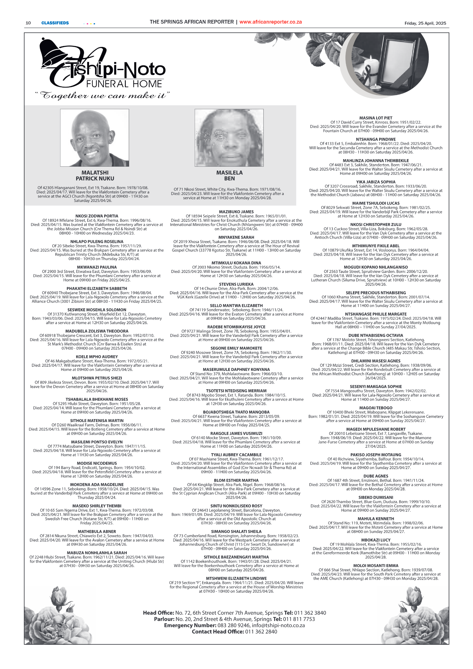 African Reporter 25 April 2025 page 10