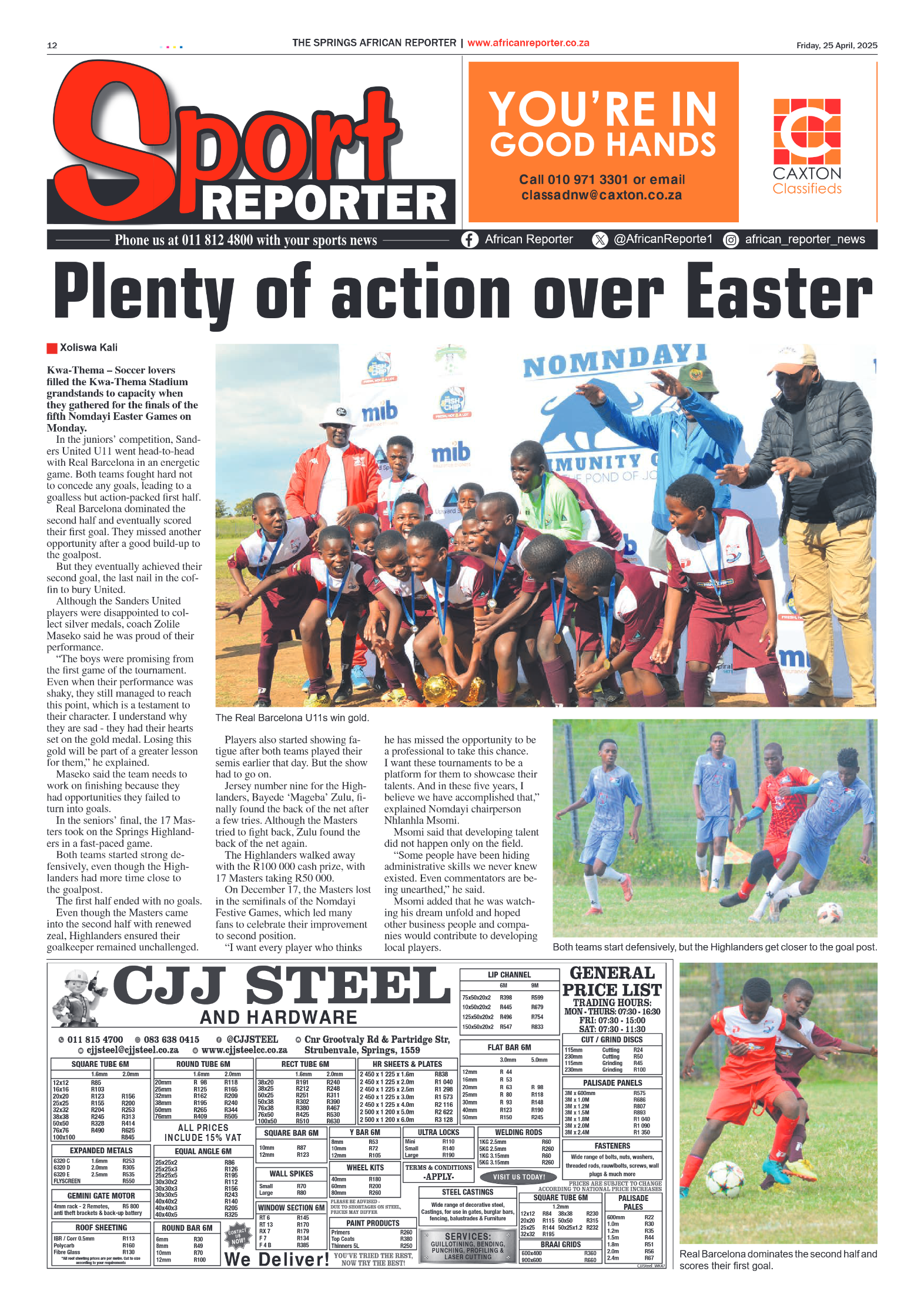 African Reporter 25 April 2025 page 12