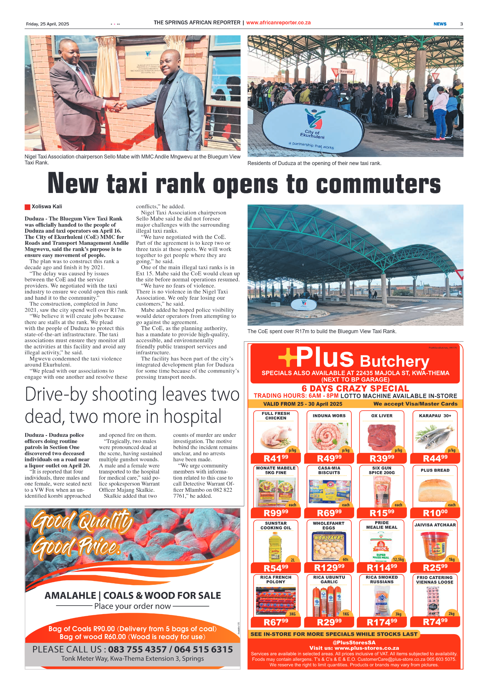 African Reporter 25 April 2025 page 3