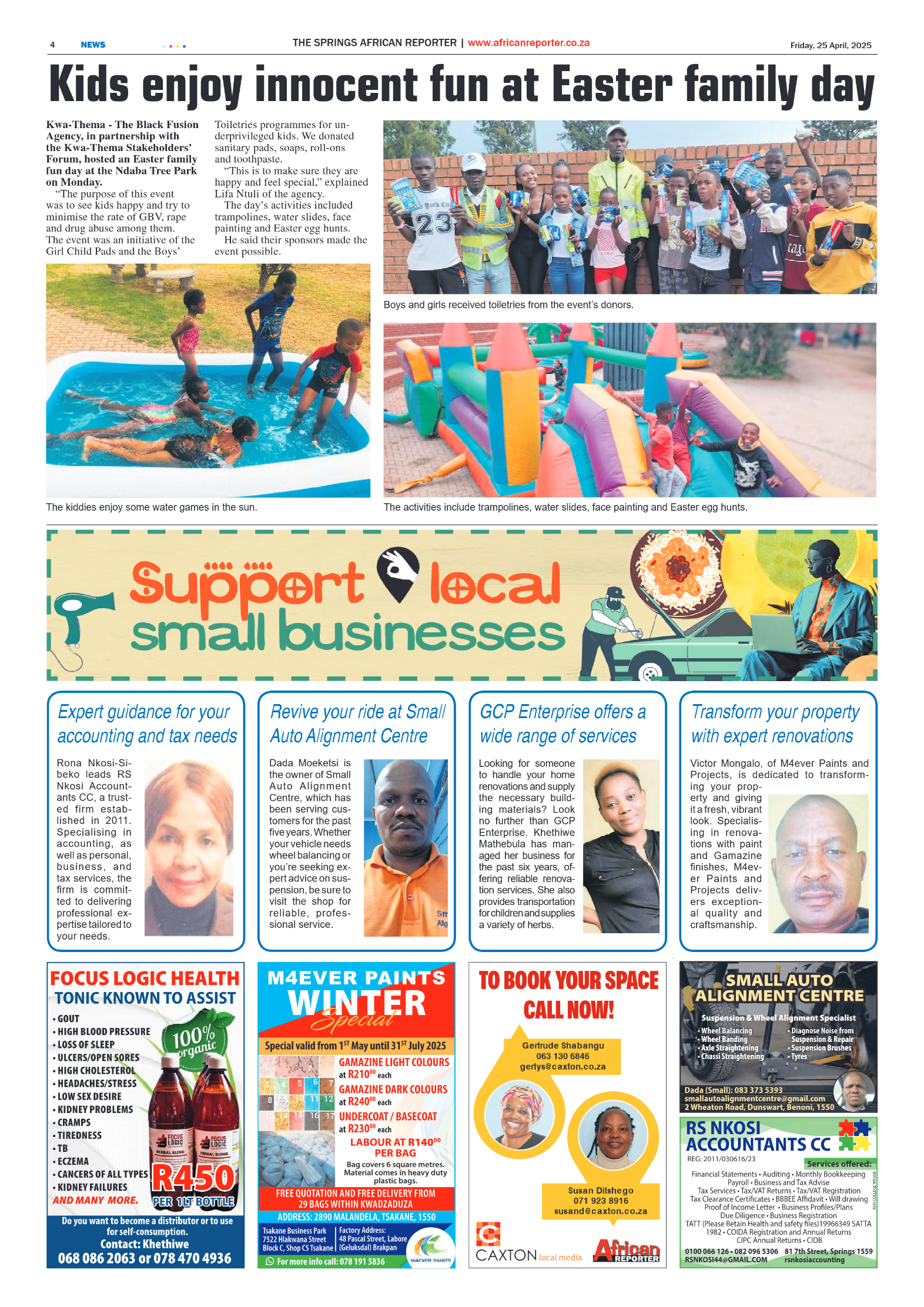 African Reporter 25 April 2025 page 4