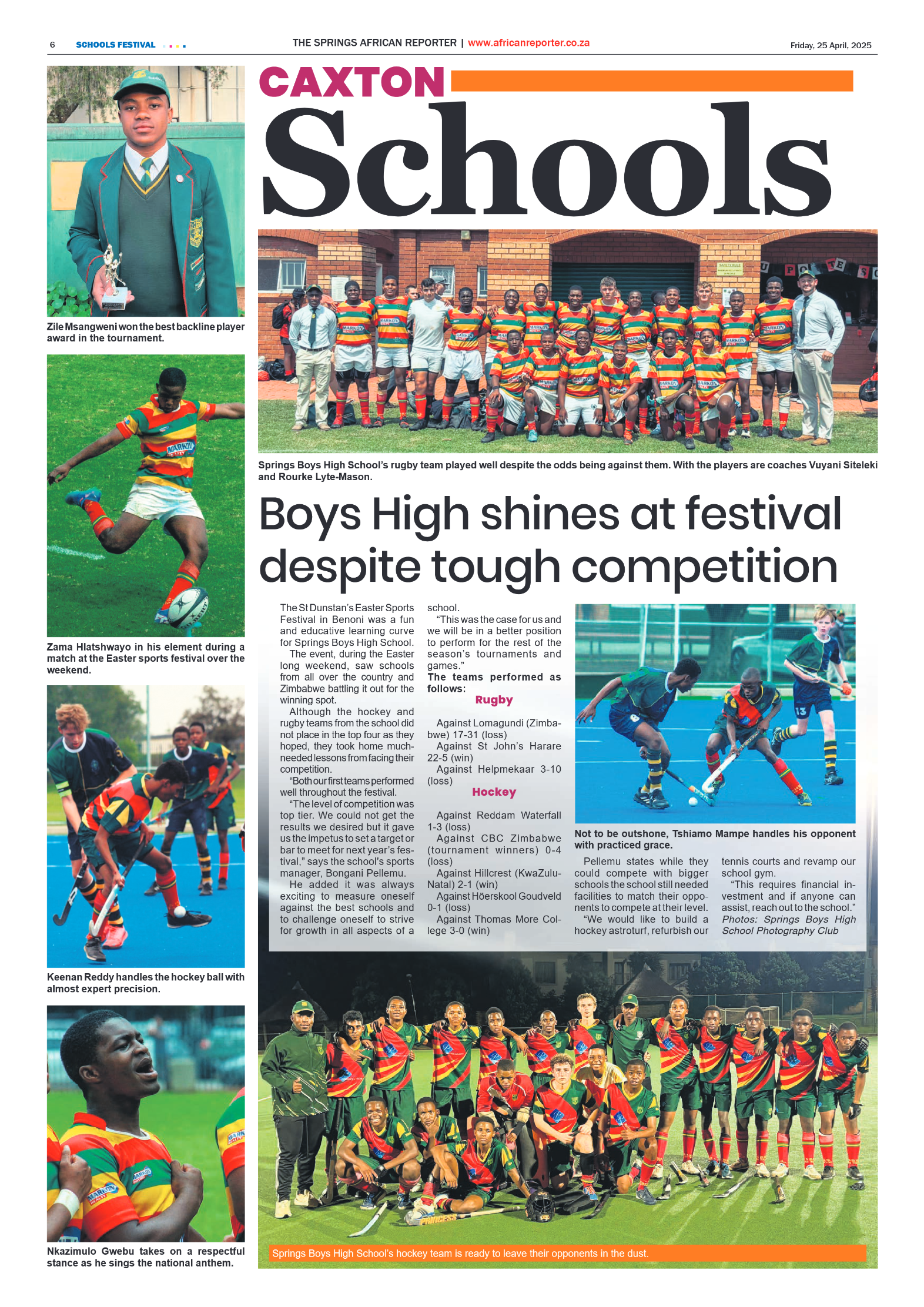African Reporter 25 April 2025 page 6