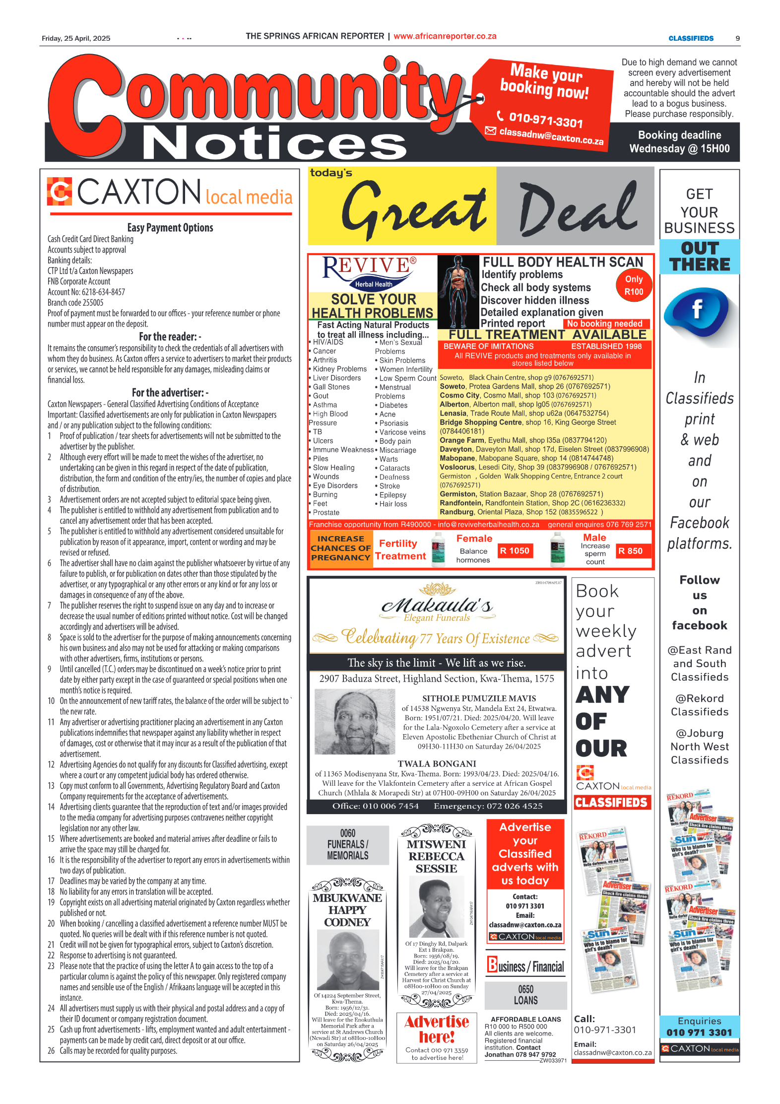 African Reporter 25 April 2025 page 9