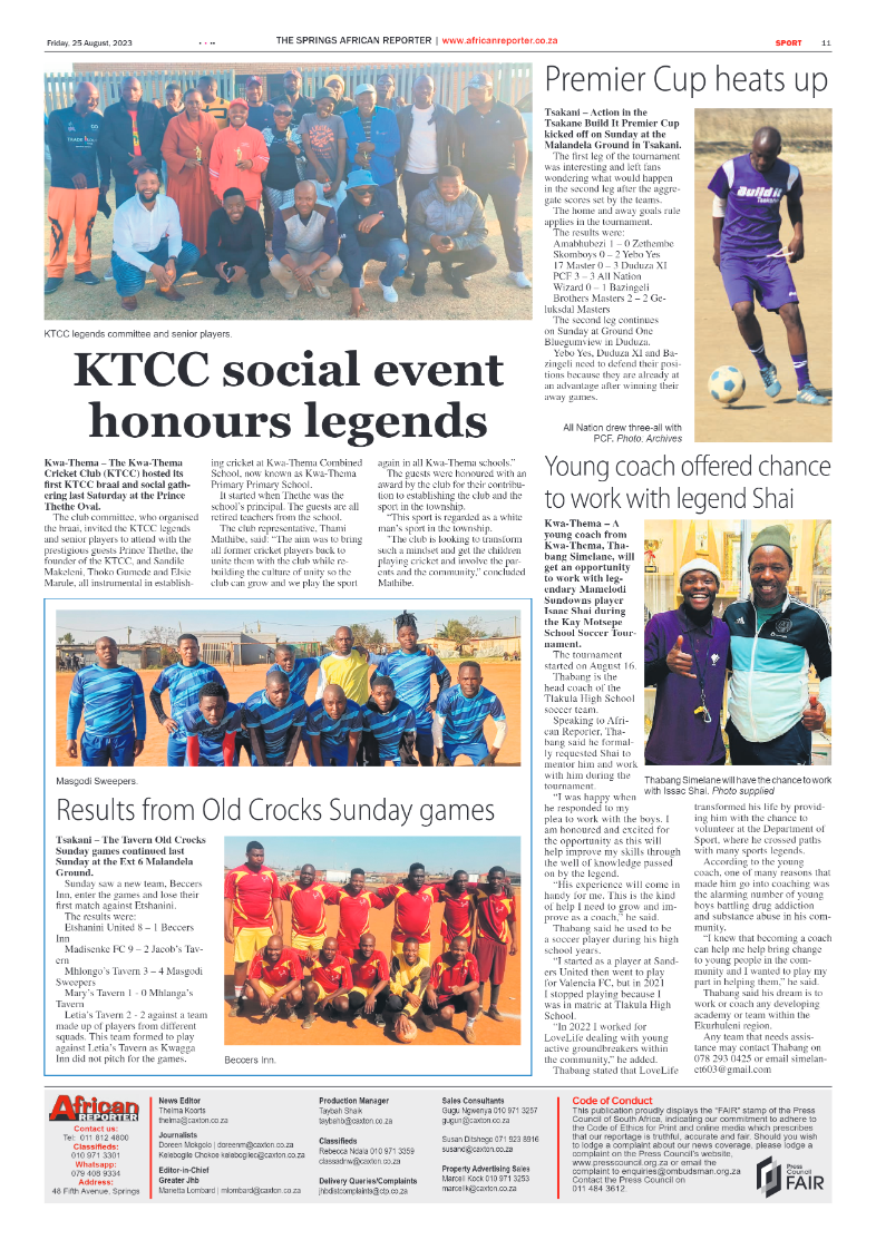 African Reporter 25 Aug 2023 page 11