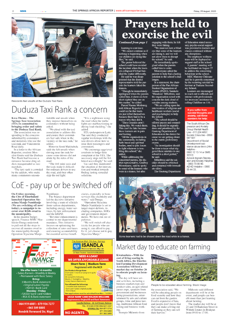 African Reporter 25 Aug 2023 page 2
