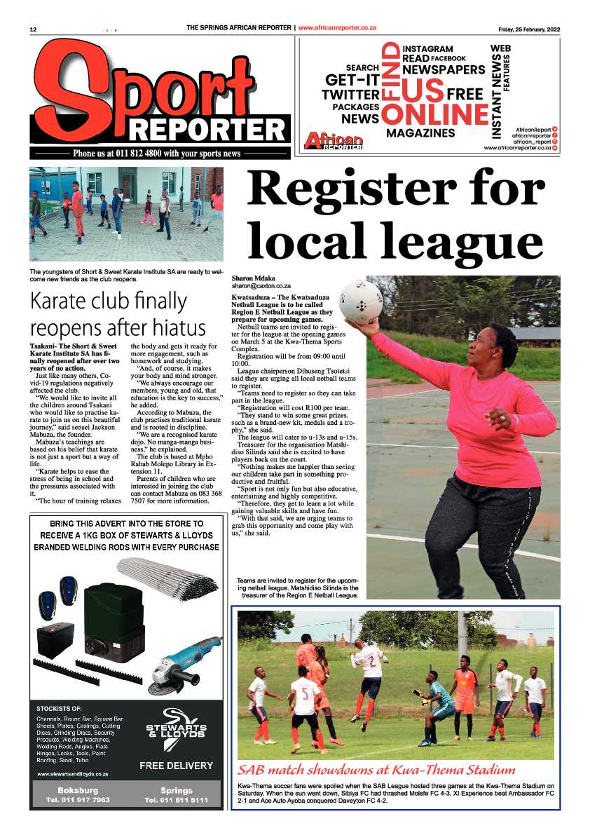 African Reporter 25 February 2022 page 12