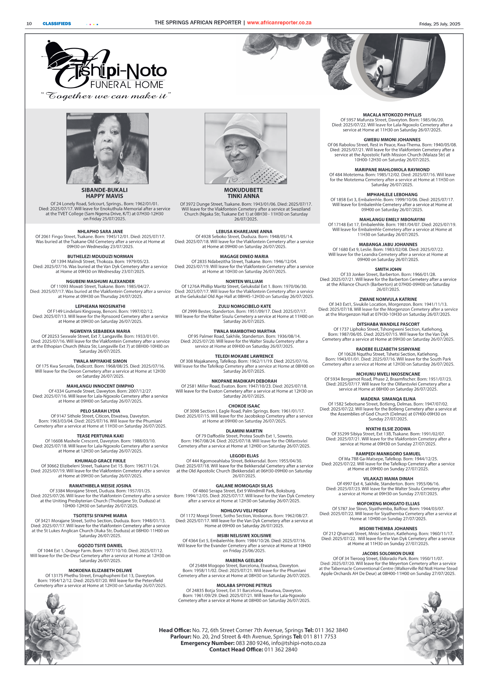 African Reporter 25 July 2025 page 10