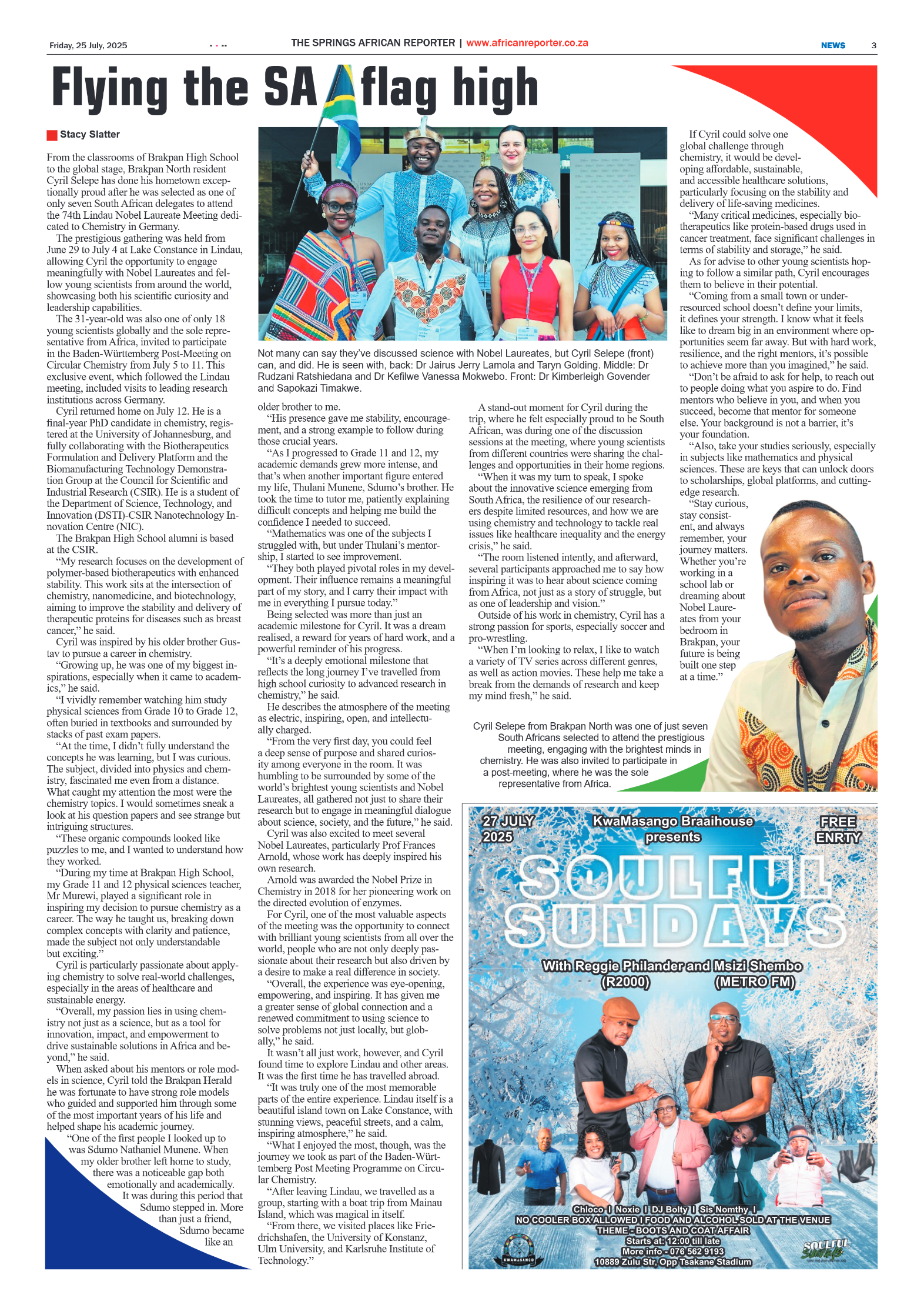 African Reporter 25 July 2025 page 3