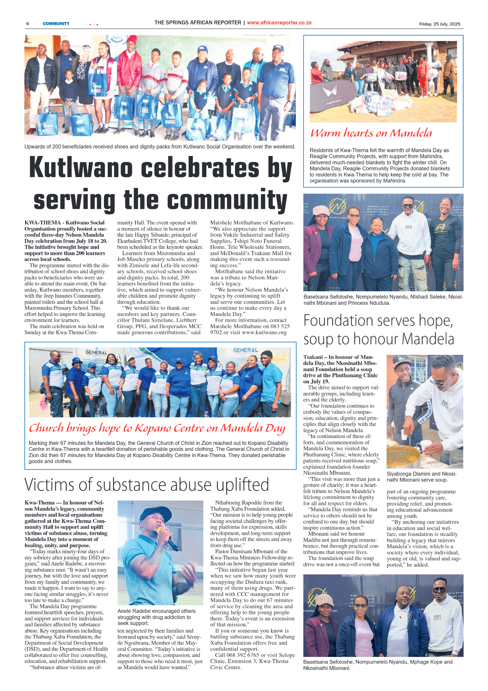 African Reporter 25 July 2025 page 6