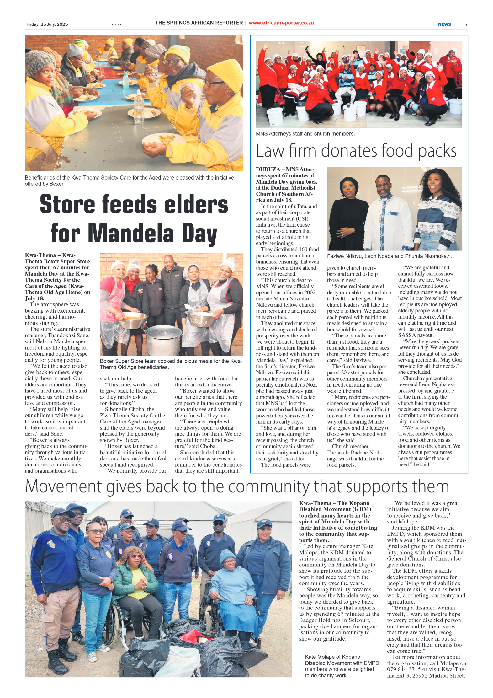 African Reporter 25 July 2025 page 7
