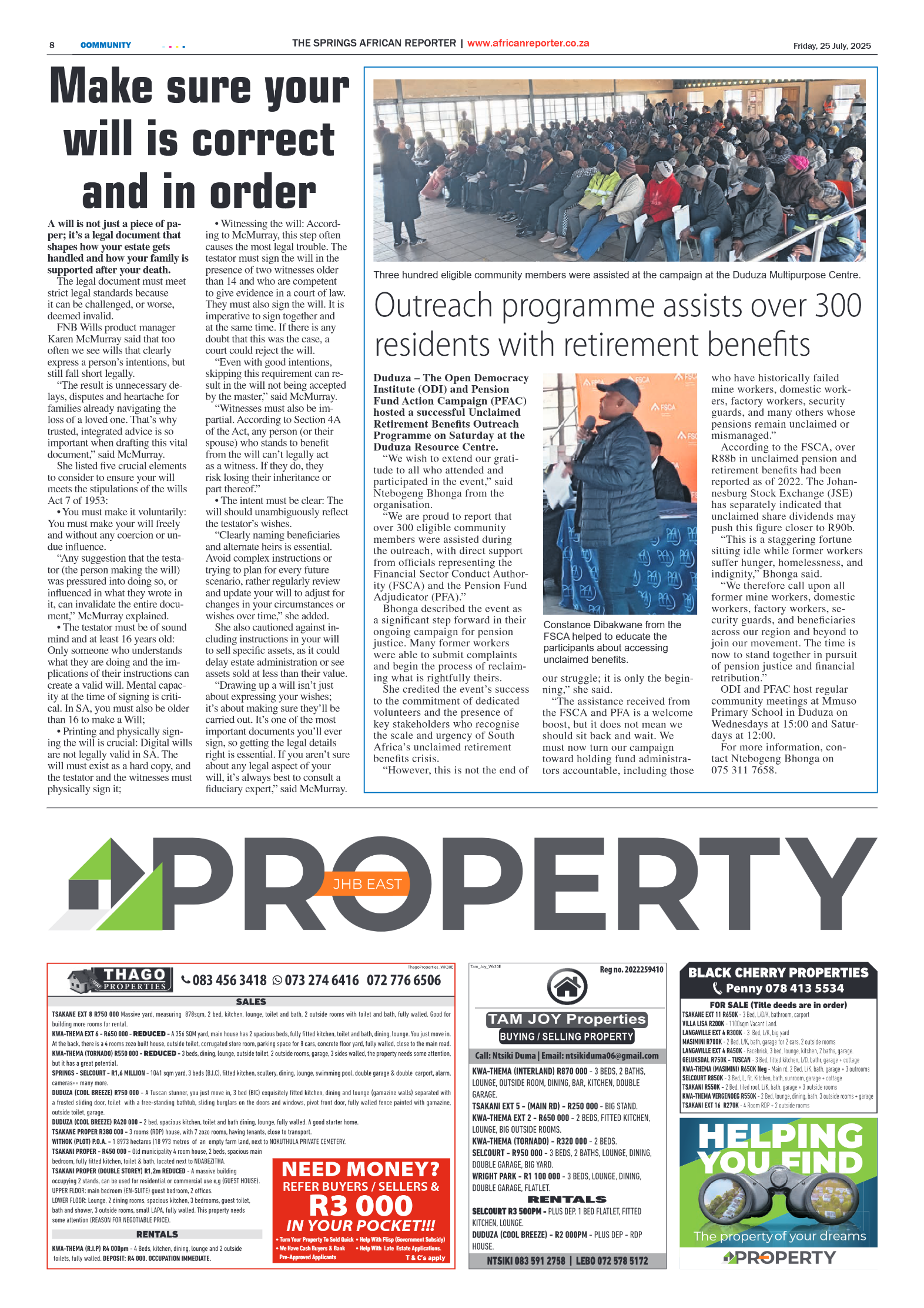 African Reporter 25 July 2025 page 8