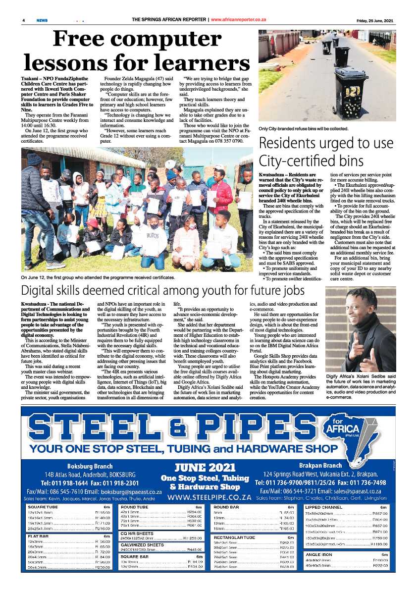 African Reporter 25 June 2021 page 4