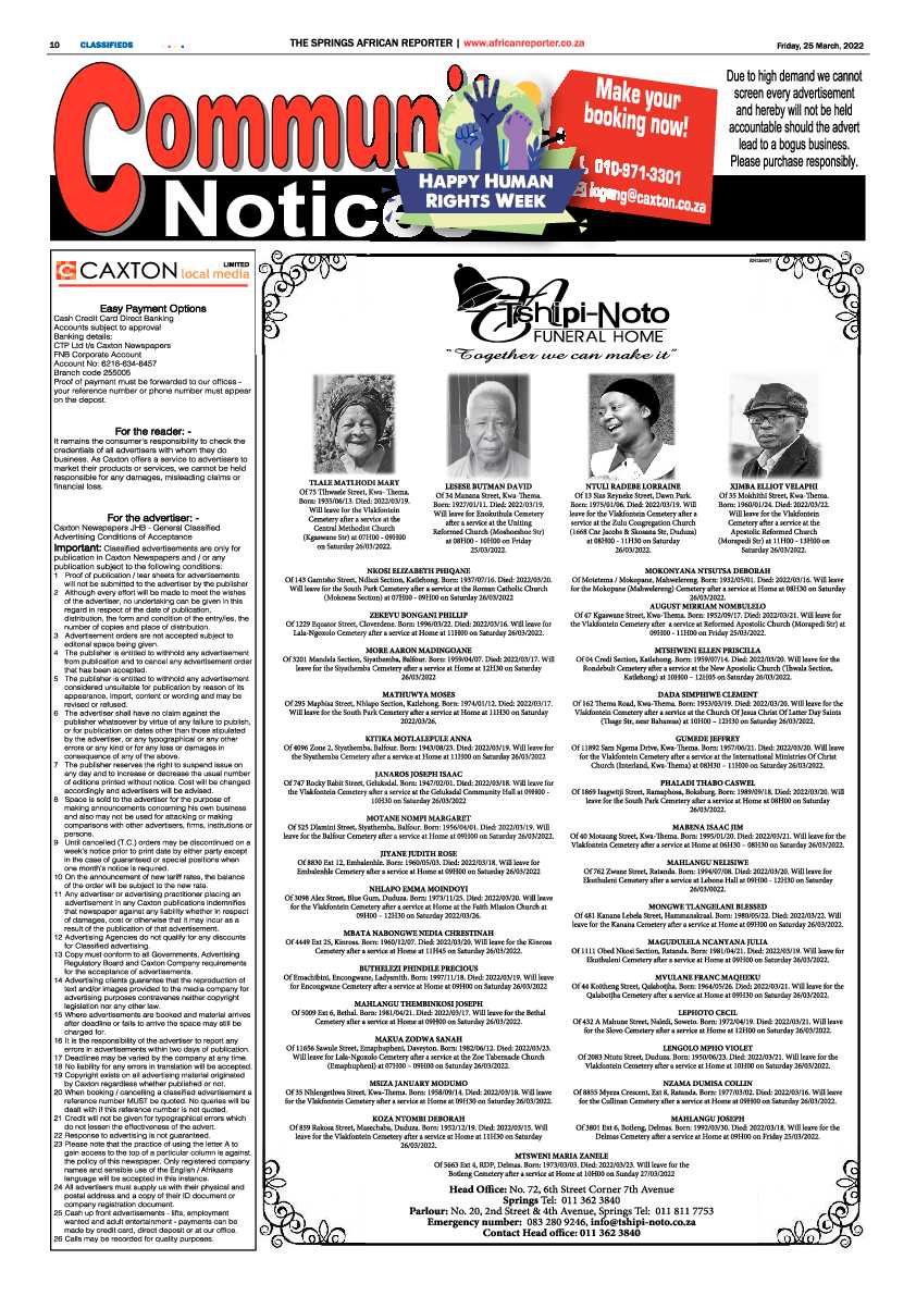 African Reporter 25 March 2022 page 10