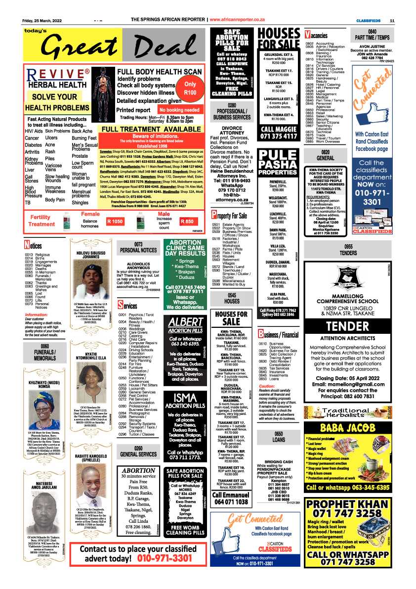 African Reporter 25 March 2022 page 11