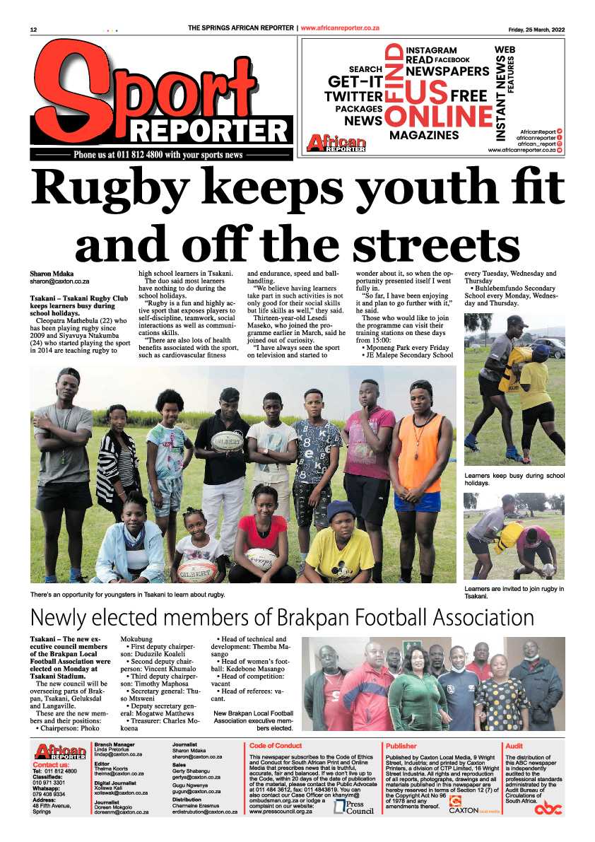 African Reporter 25 March 2022 page 12