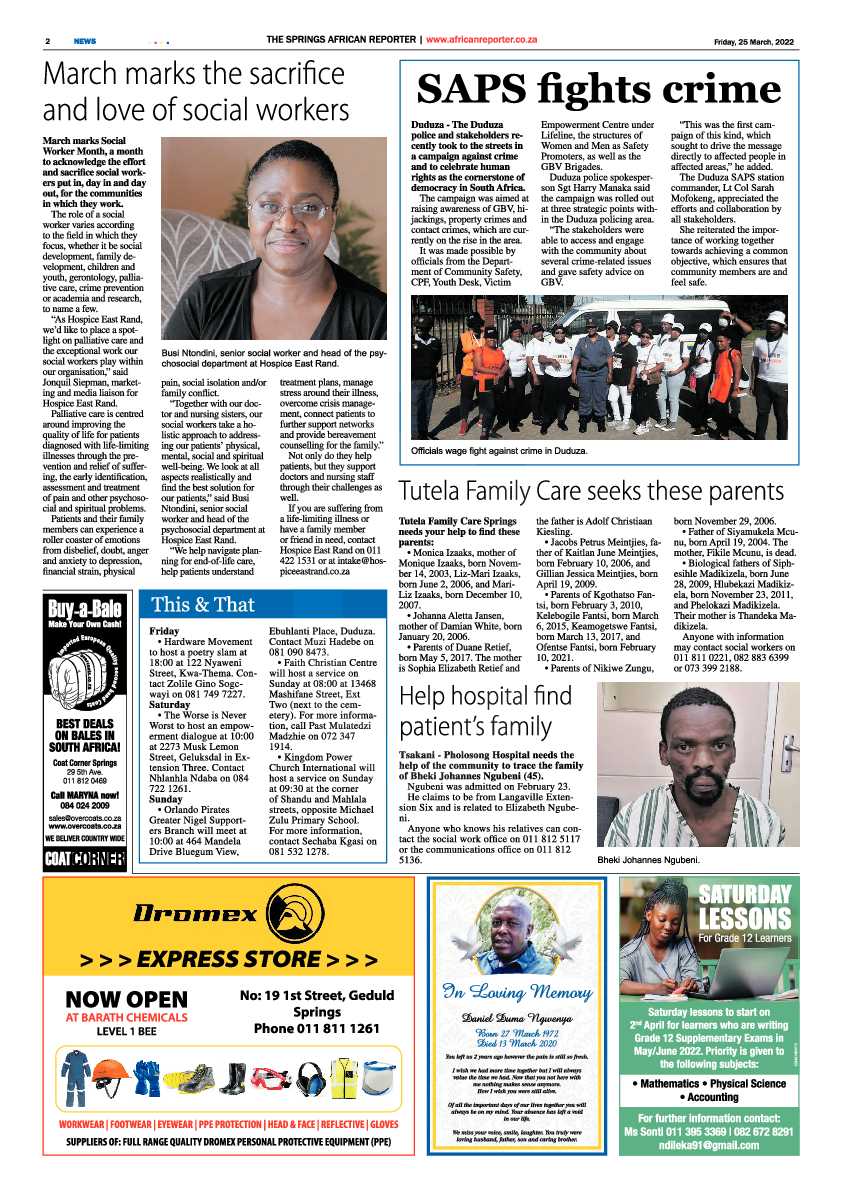 African Reporter 25 March 2022 page 2