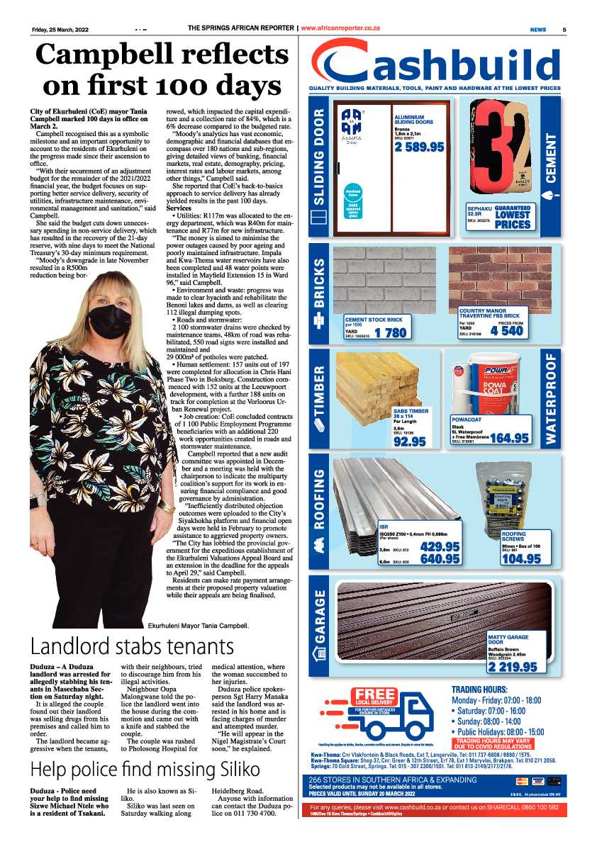 African Reporter 25 March 2022 page 5