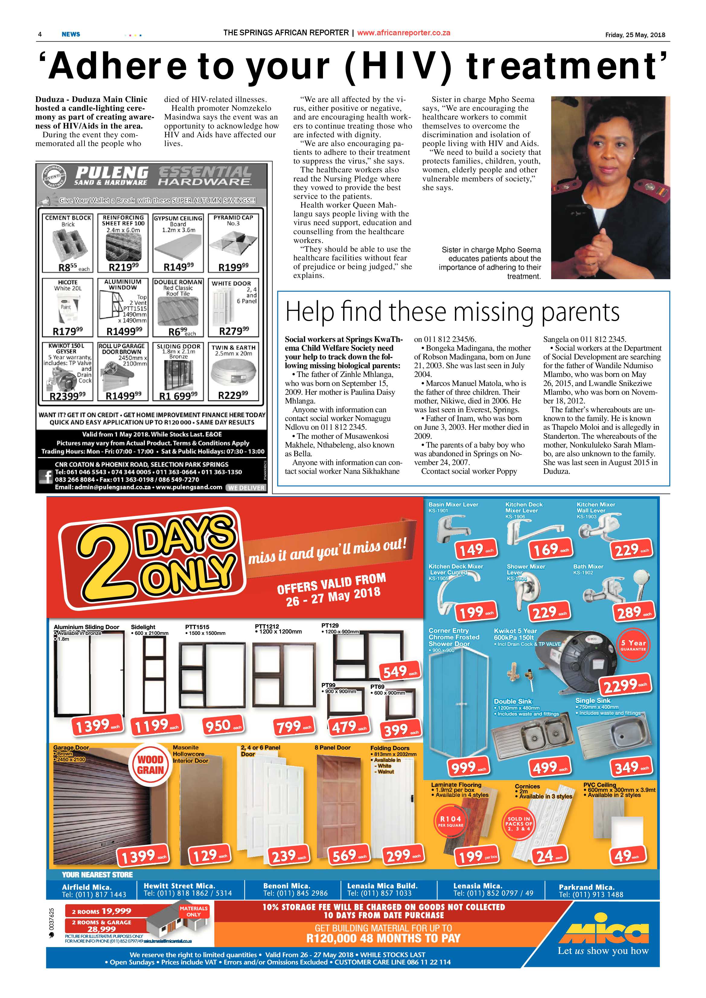 African Reporter 25 May 2018 page 4