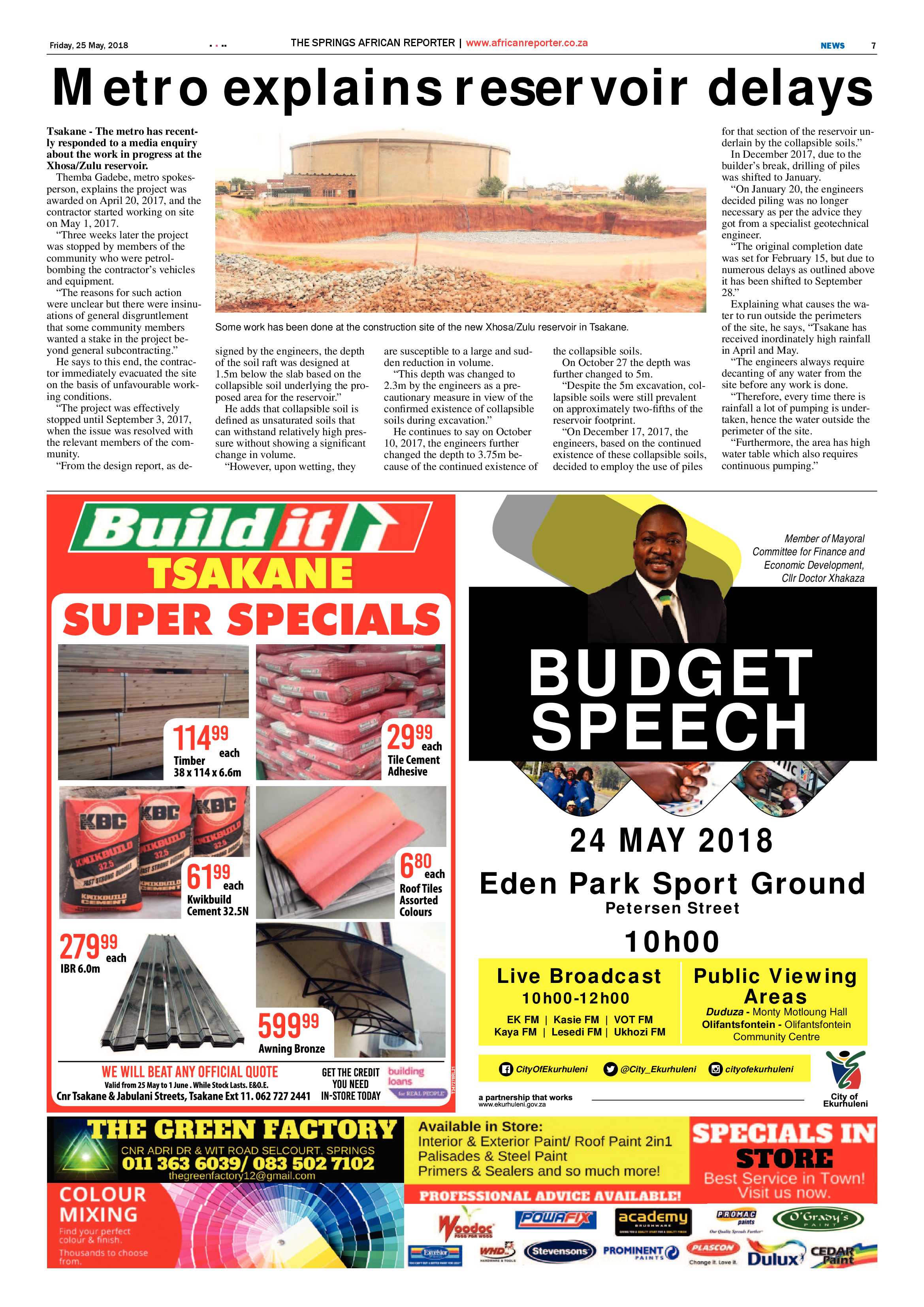 African Reporter 25 May 2018 page 7